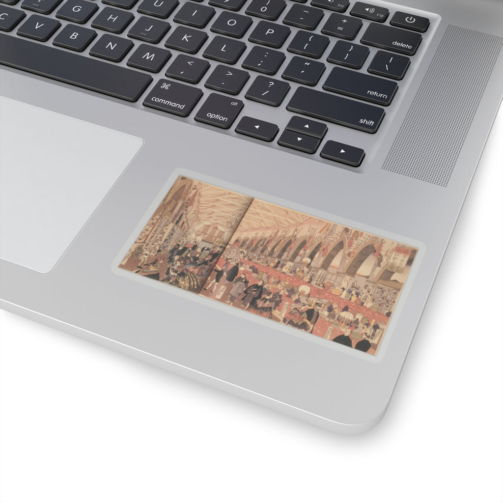 Southern Sunset — Picture Of A Prosperous English Trading Firm In Yokohama — Kiss-Cut Sticker