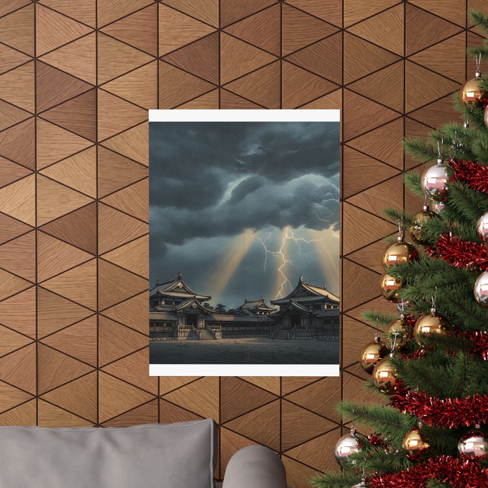 Dramatic Storm — The Inner Palace Of Chiyoda (Chiyoda No Ōoku) — Matte Poster