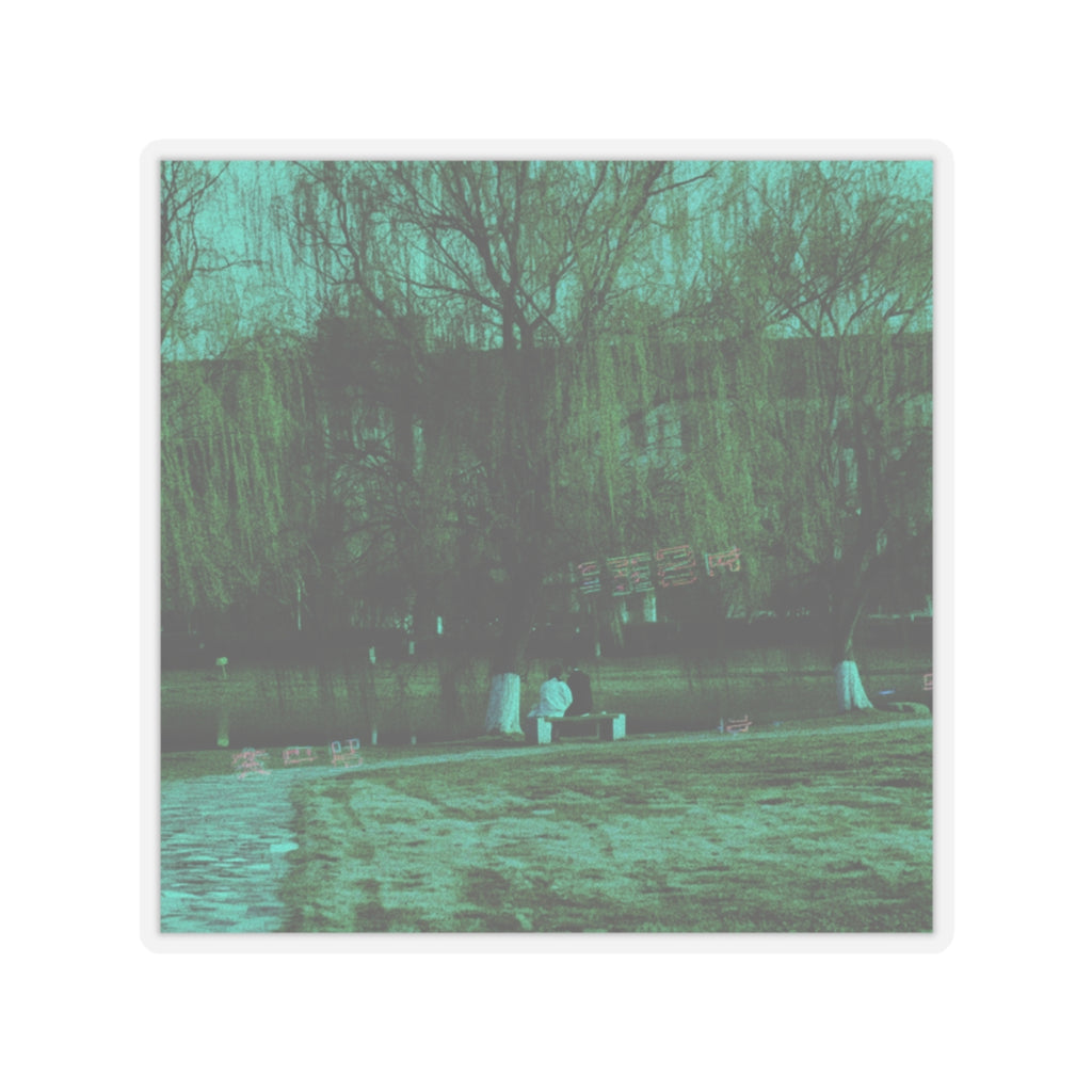 Glitch Culture — Person — Kiss-Cut Sticker