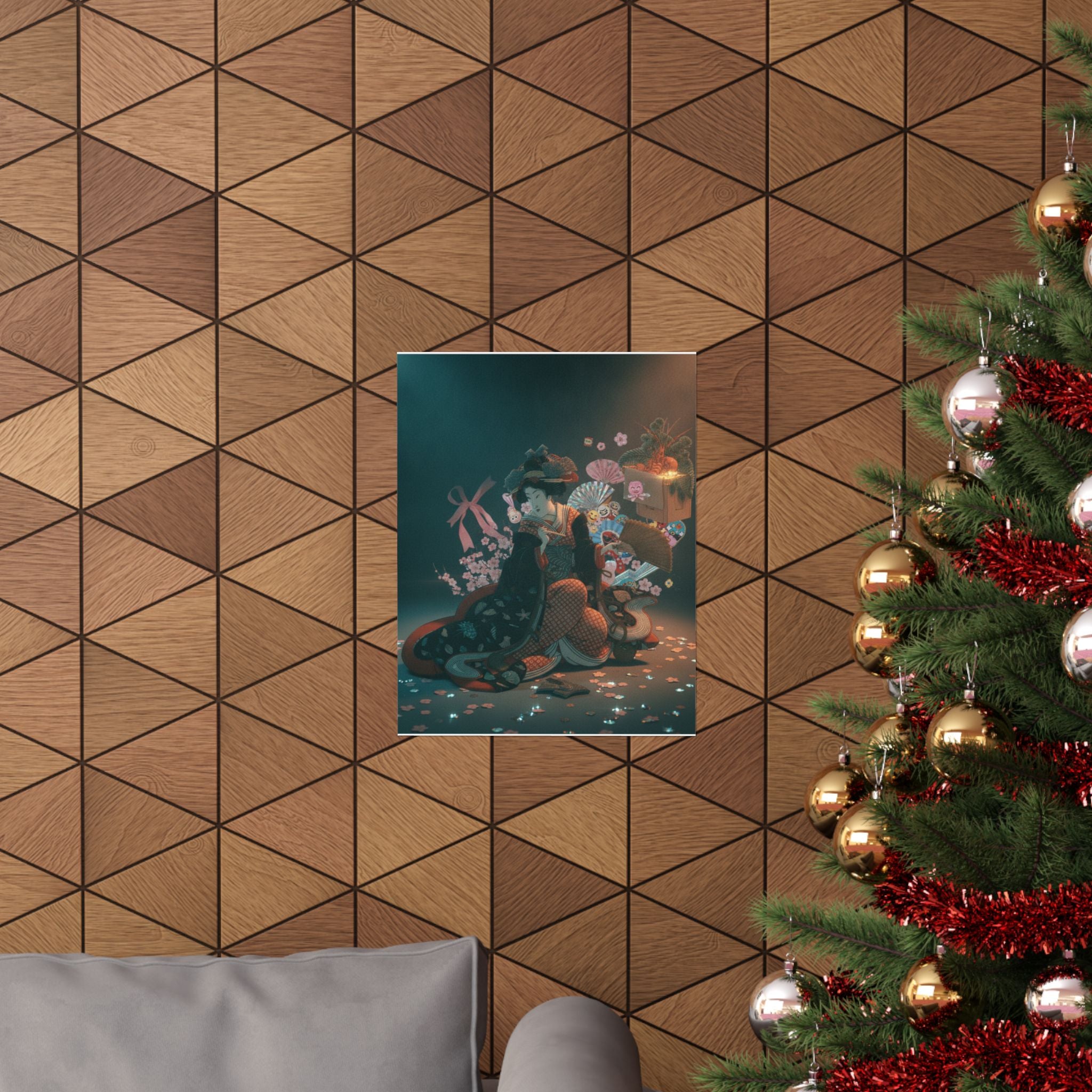 Cinematic — Courtesan And New Year Decoration — Matte Poster