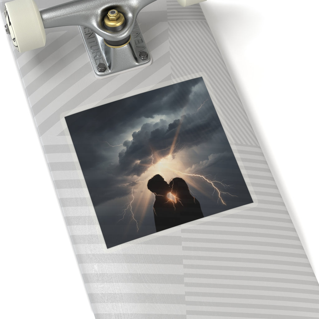 Dramatic Storm — Person — Kiss-Cut Sticker