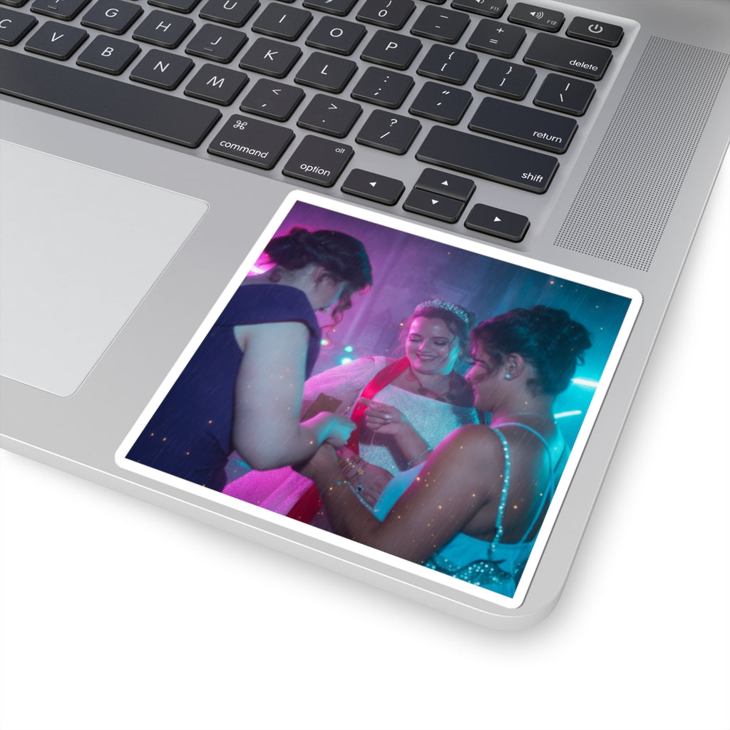 Neon Noir — Person — Kiss-Cut Sticker