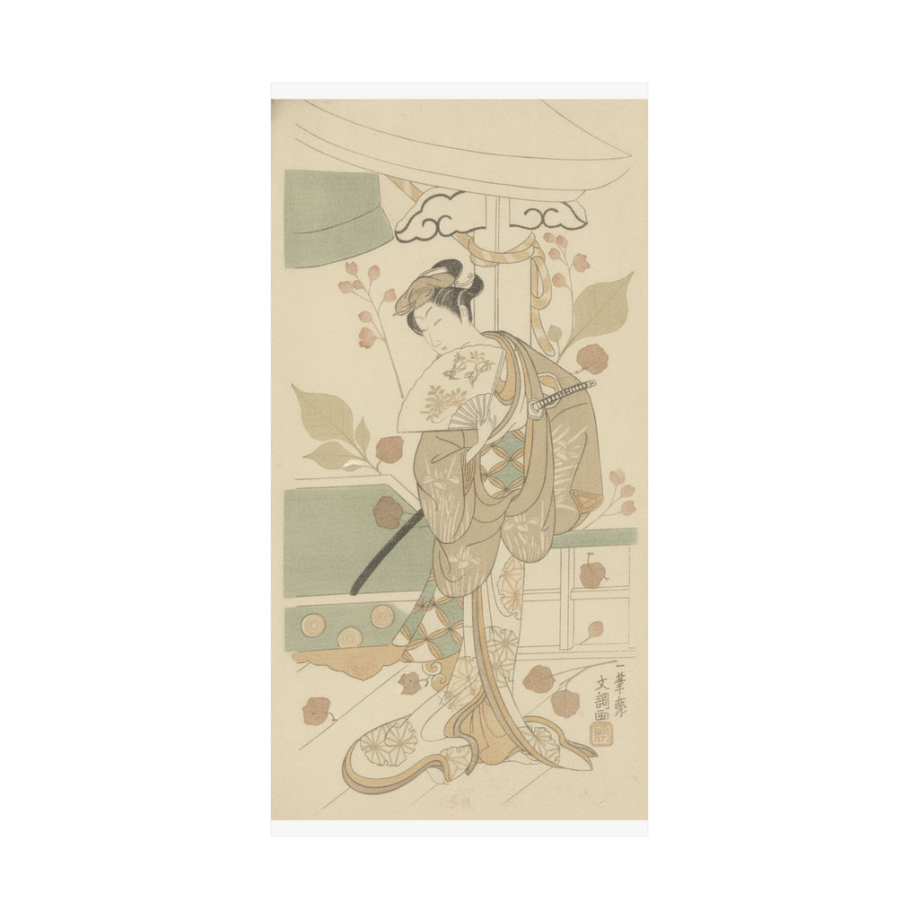 Botanical — The Actor Ichikawa Uzayemon Ix 1724–1785 In A Female Role — Matte Poster