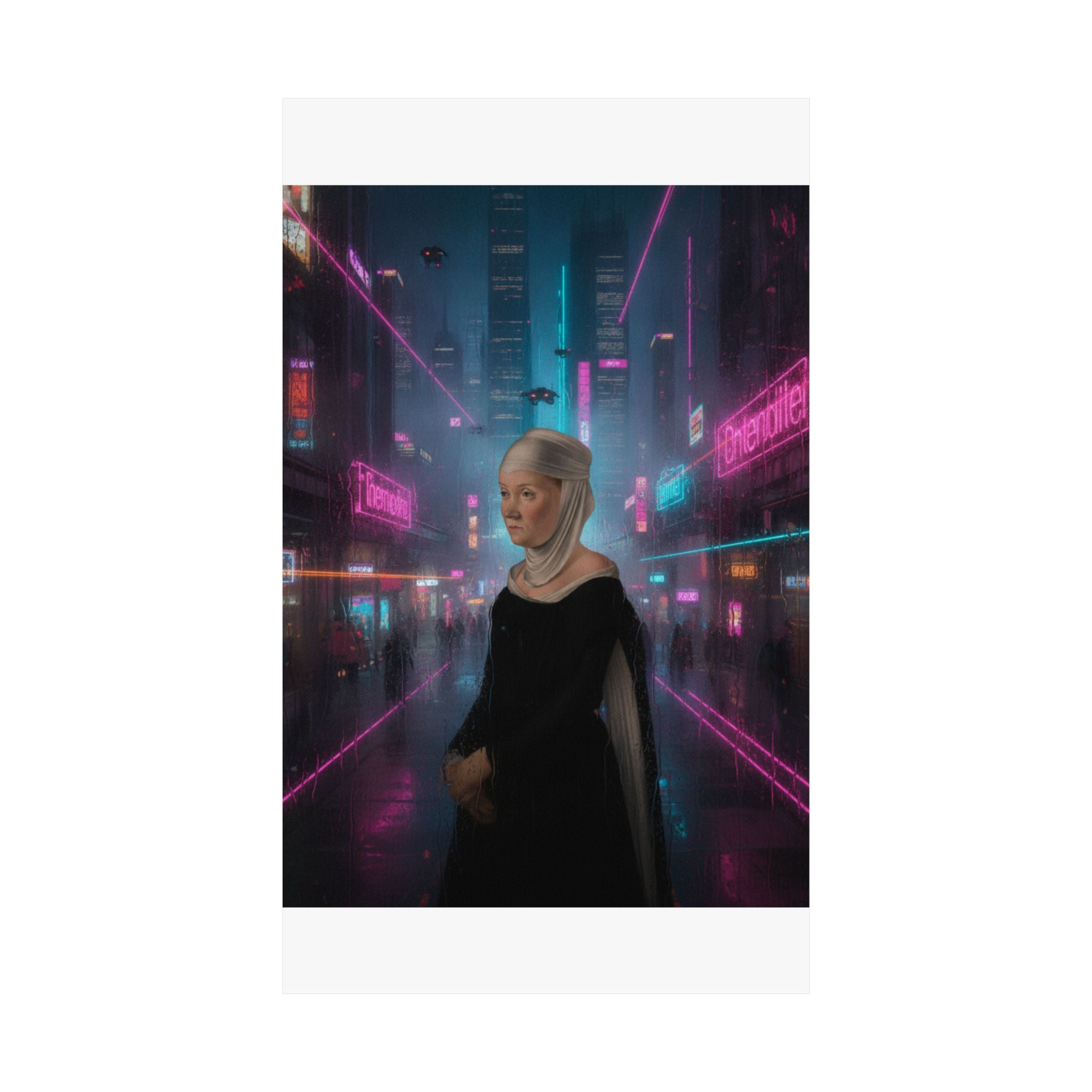 Neon Noir — Person — Matte Poster
