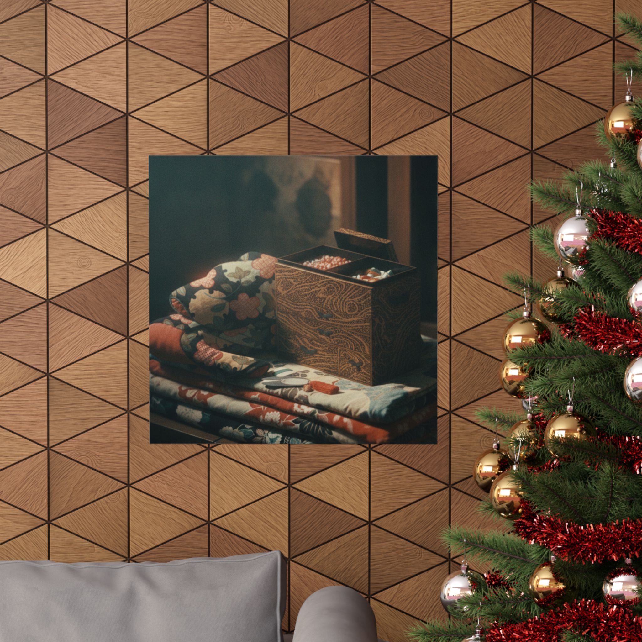 Cinematic — Lady'S Work-Box And Bed Clothing — Matte Poster
