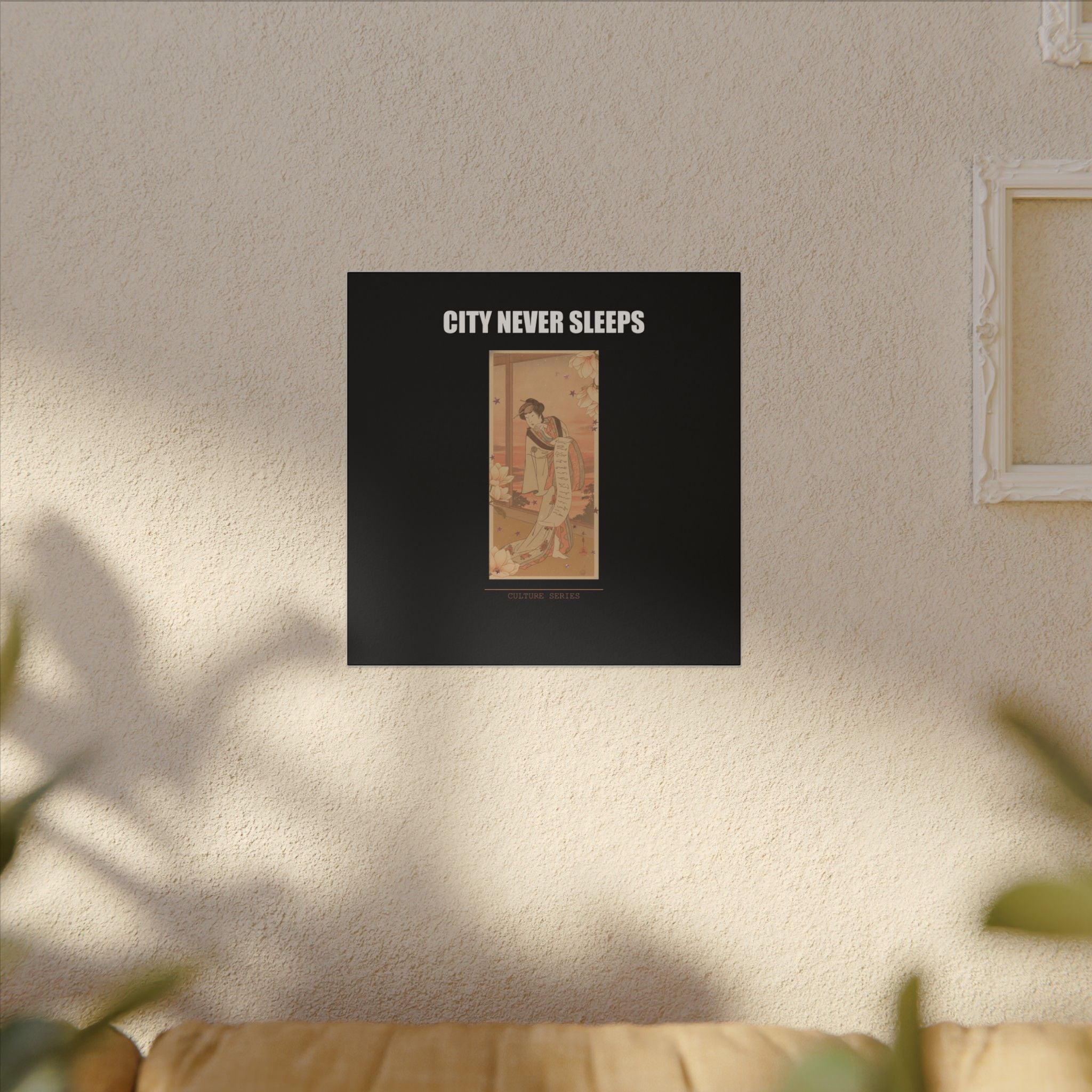 STREET CERTIFIED | The Second Yamashito Kinsaku As A Courtesan Standing In A Room — Matte Canvas