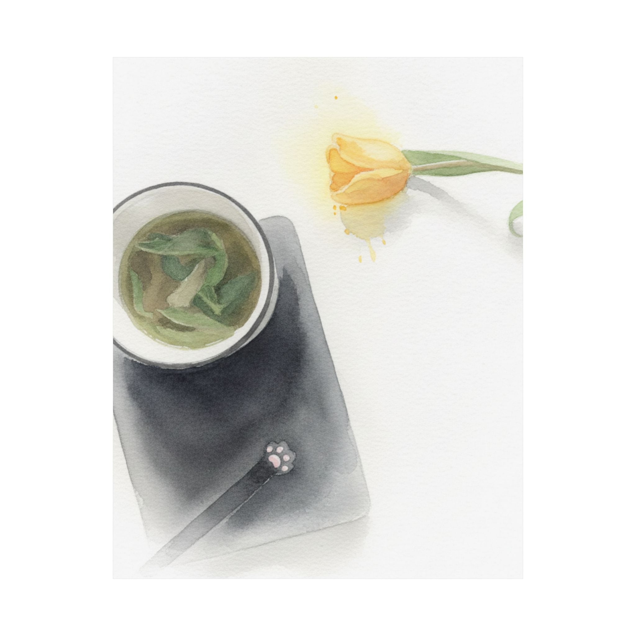 Watercolor — Flower — Matte Poster
