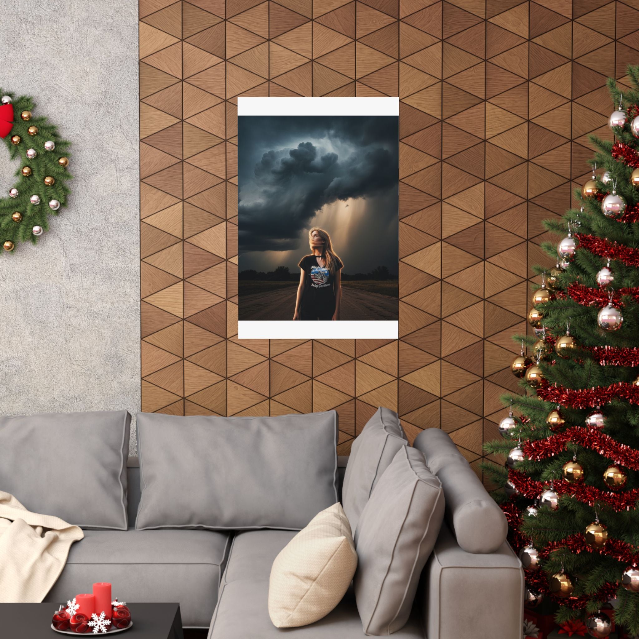 Dramatic Storm — Person — Matte Poster