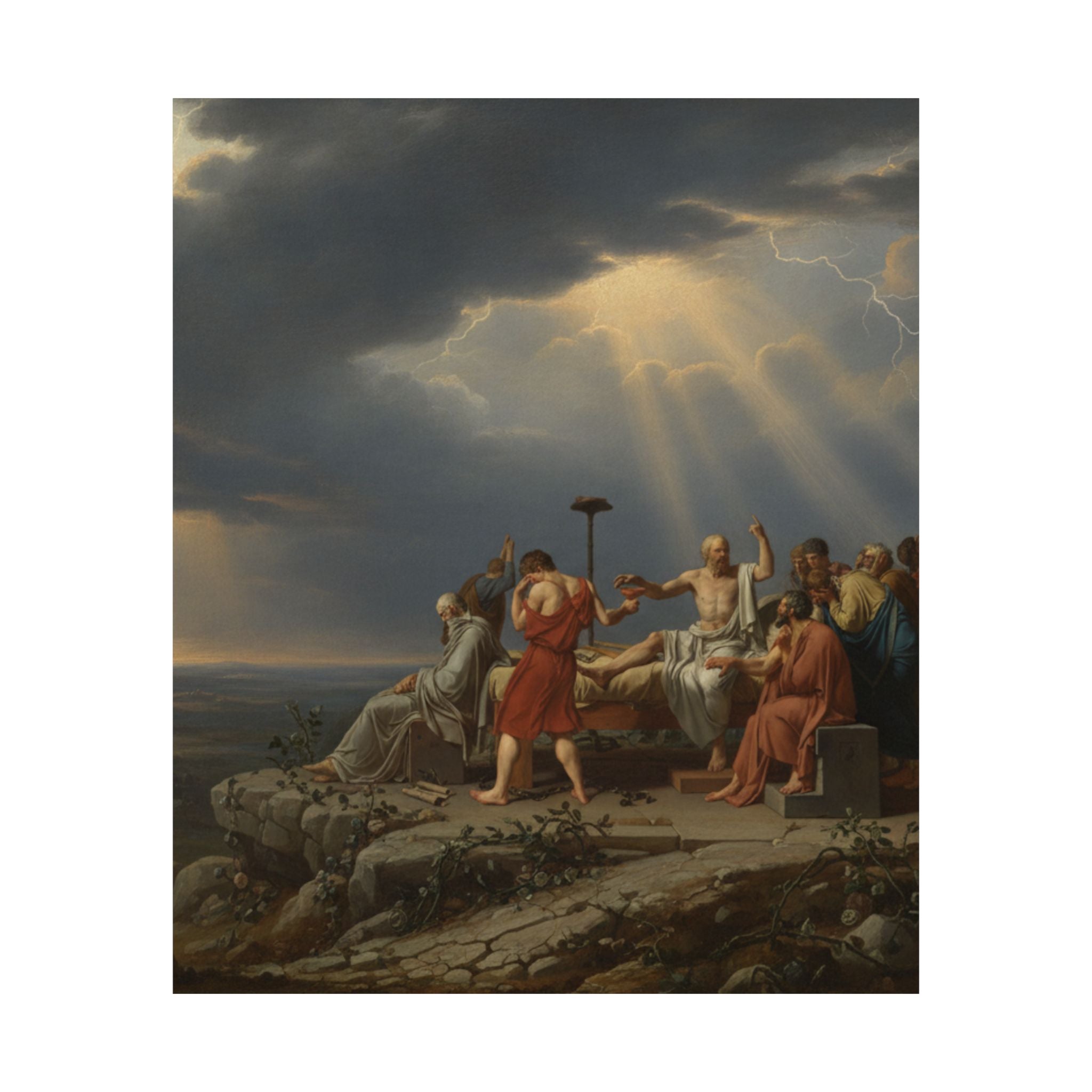 Dramatic Storm — Person — Matte Poster
