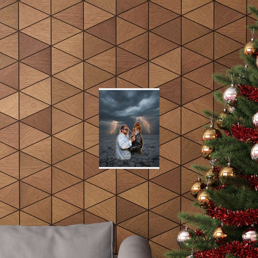 Dramatic Storm — Person — Matte Poster