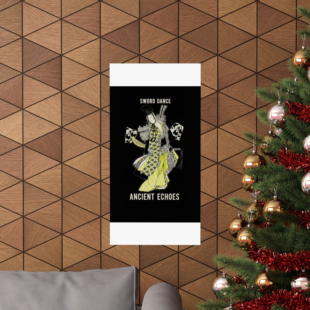 Streetwear Collage — Dancing Girl Wearing A Sword — Matte Poster