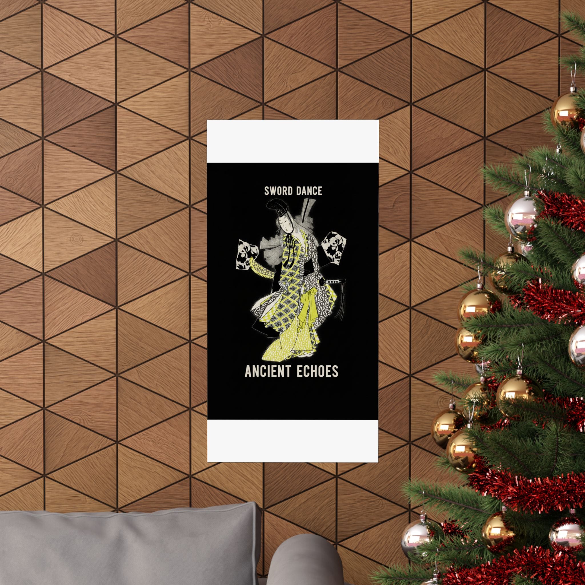 Streetwear Collage — Dancing Girl Wearing A Sword — Matte Poster