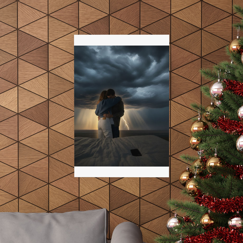 Dramatic Storm — Person — Matte Poster
