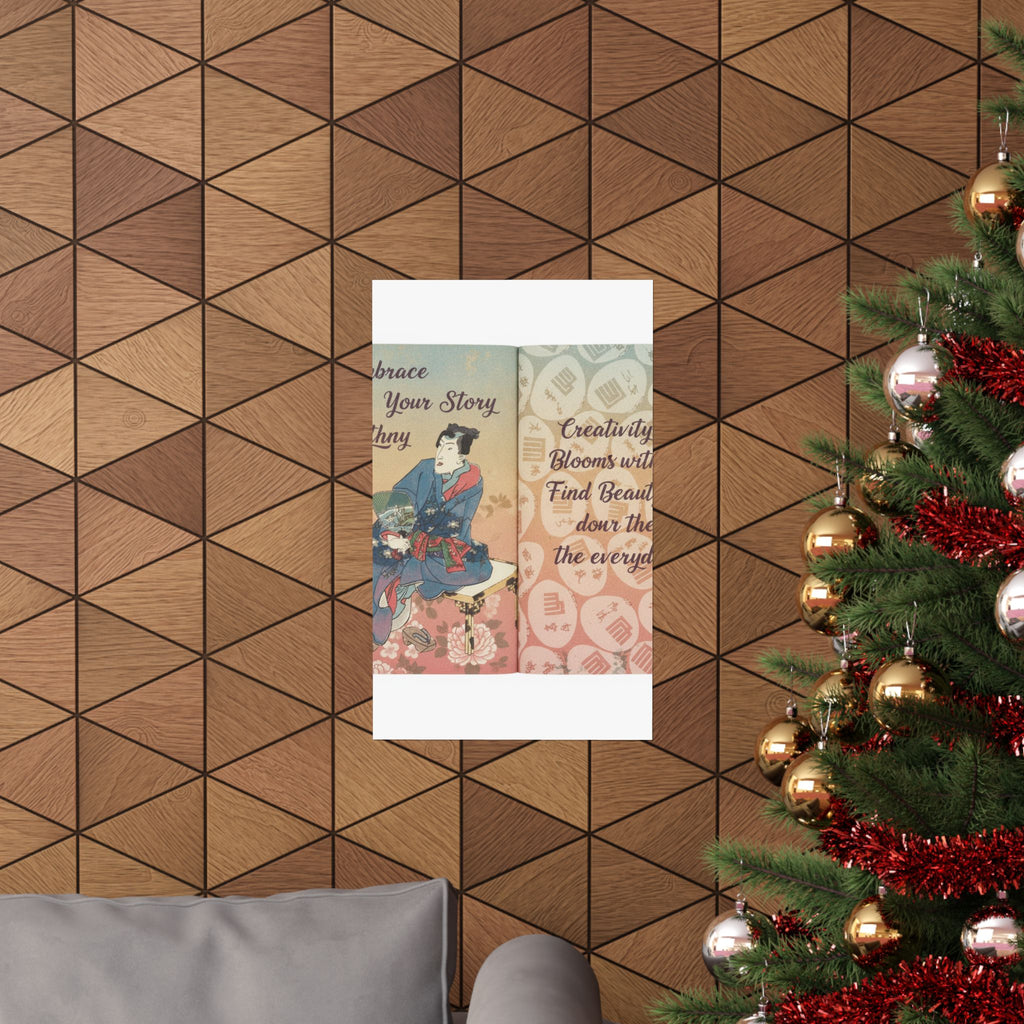 Affirmation — A Fraudulent Murasaki’S Rustic Genji  By Ryūtei Tanehiko — Matte Poster