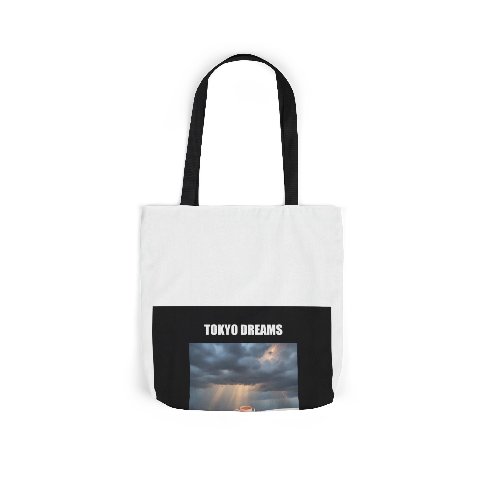 TOKYO DREAMS Storm Sky Photo Canvas Tote Bag