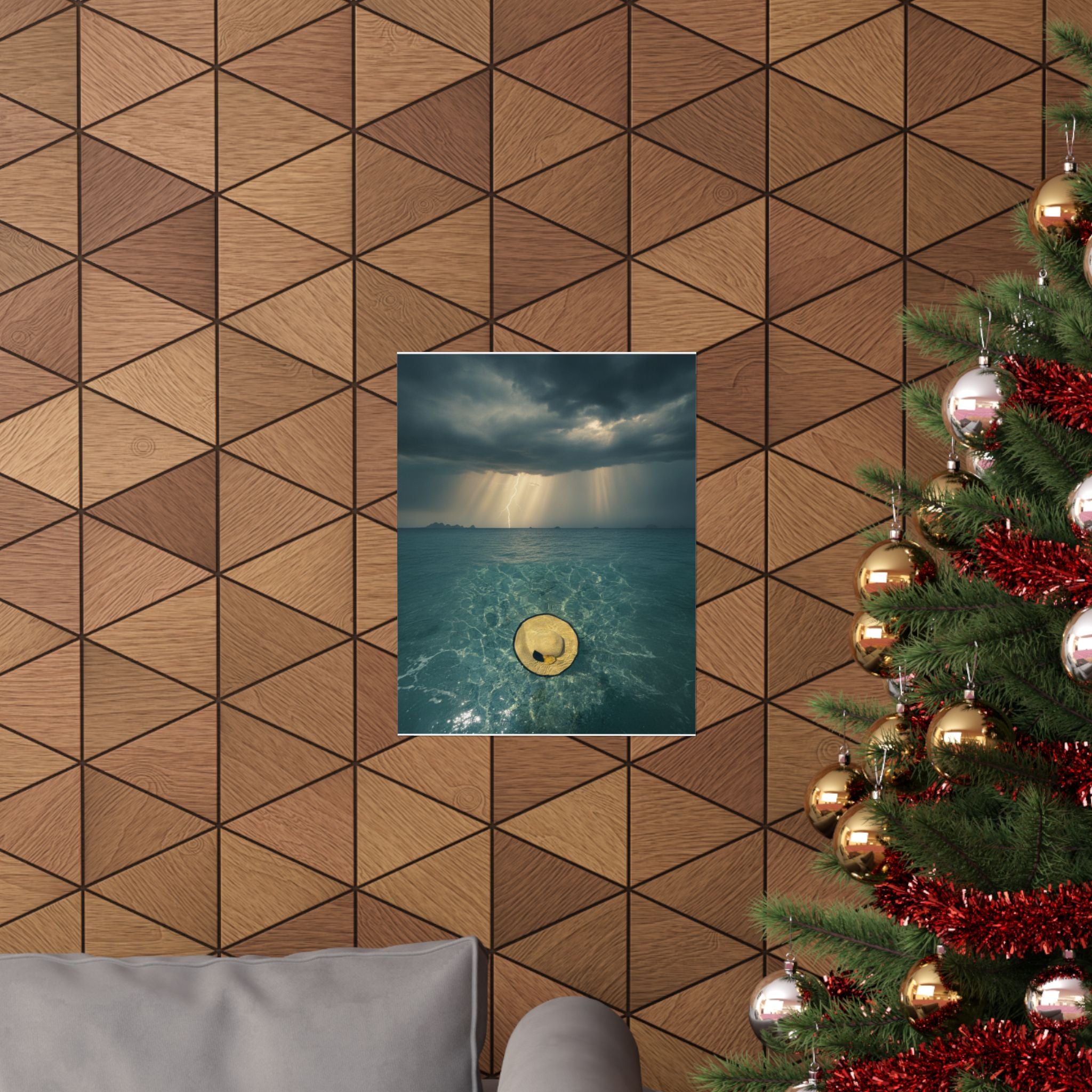 Dramatic Storm — Hat — Matte Poster
