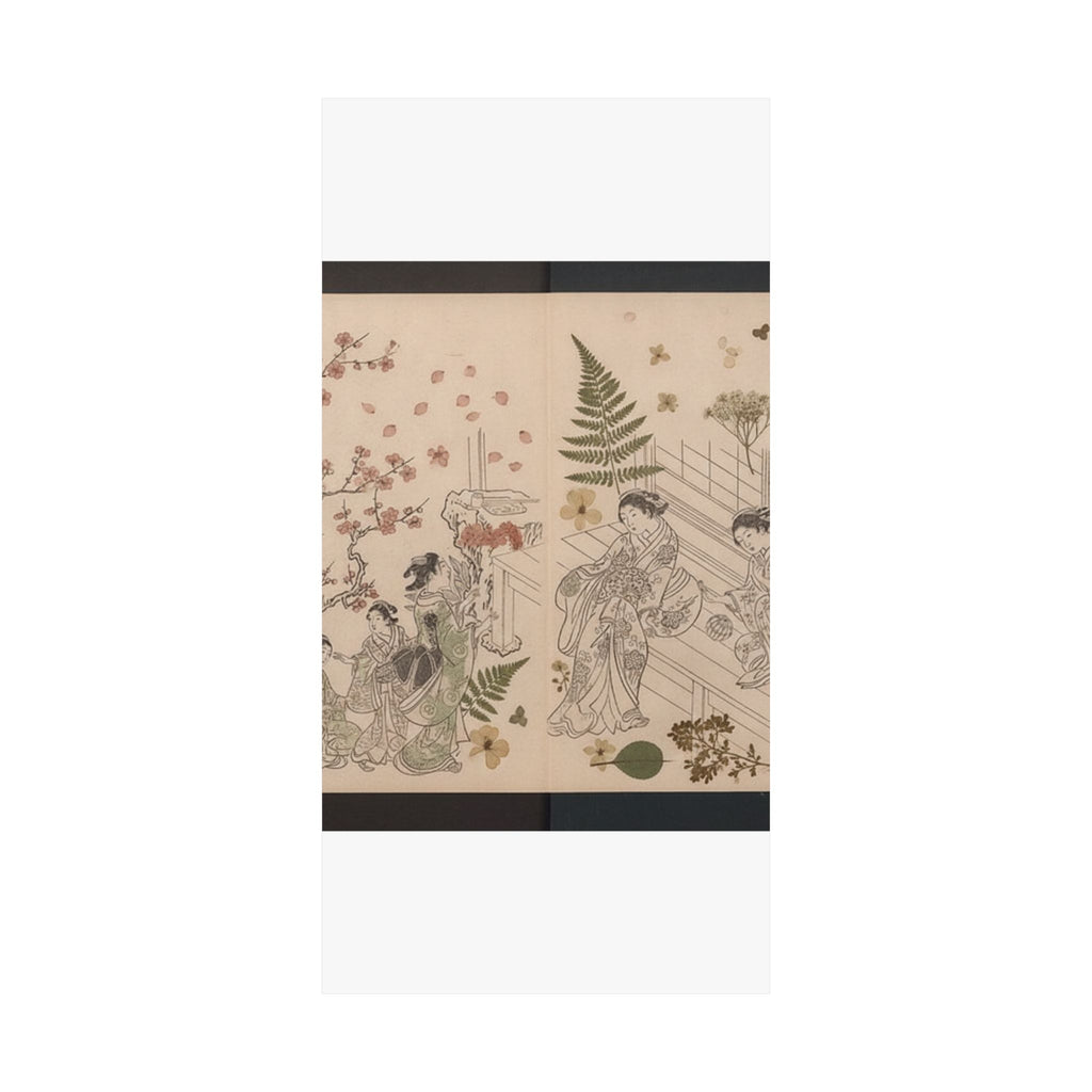 Botanical — True Reflections On The Life And Manners Of A Woman (Ehon Masukagami) 絵本十寸鏡 — Matte Poster