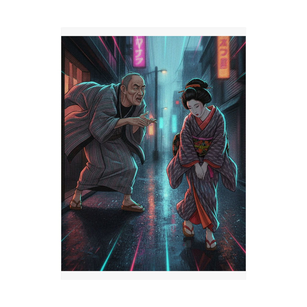 Fast Furious — "A Scolding" (Ochiyo), Illustration From Bugei Kurabu (Literary Club) — Matte Poster