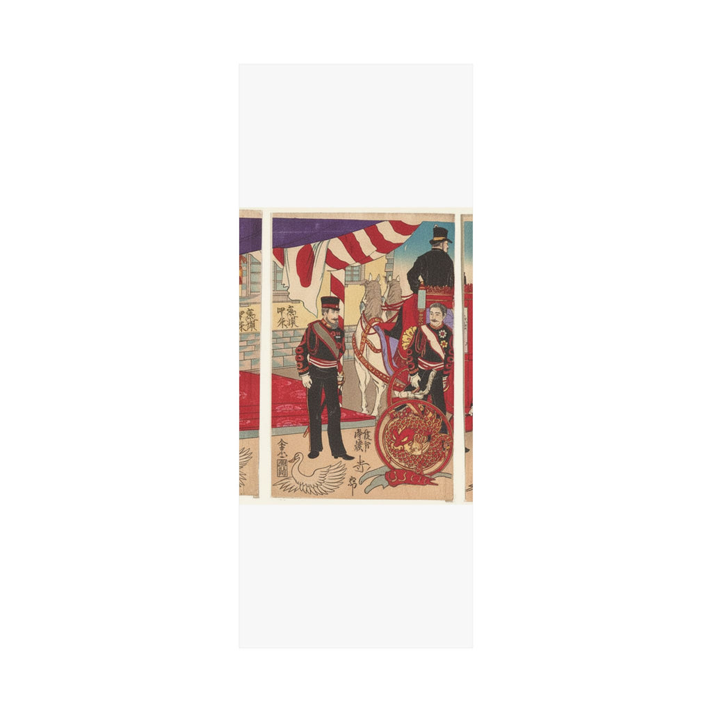 Japanese Street — Arrival Of The Emperor At Tokyo After The Victory (Russo-Japanese War) — Matte Poster