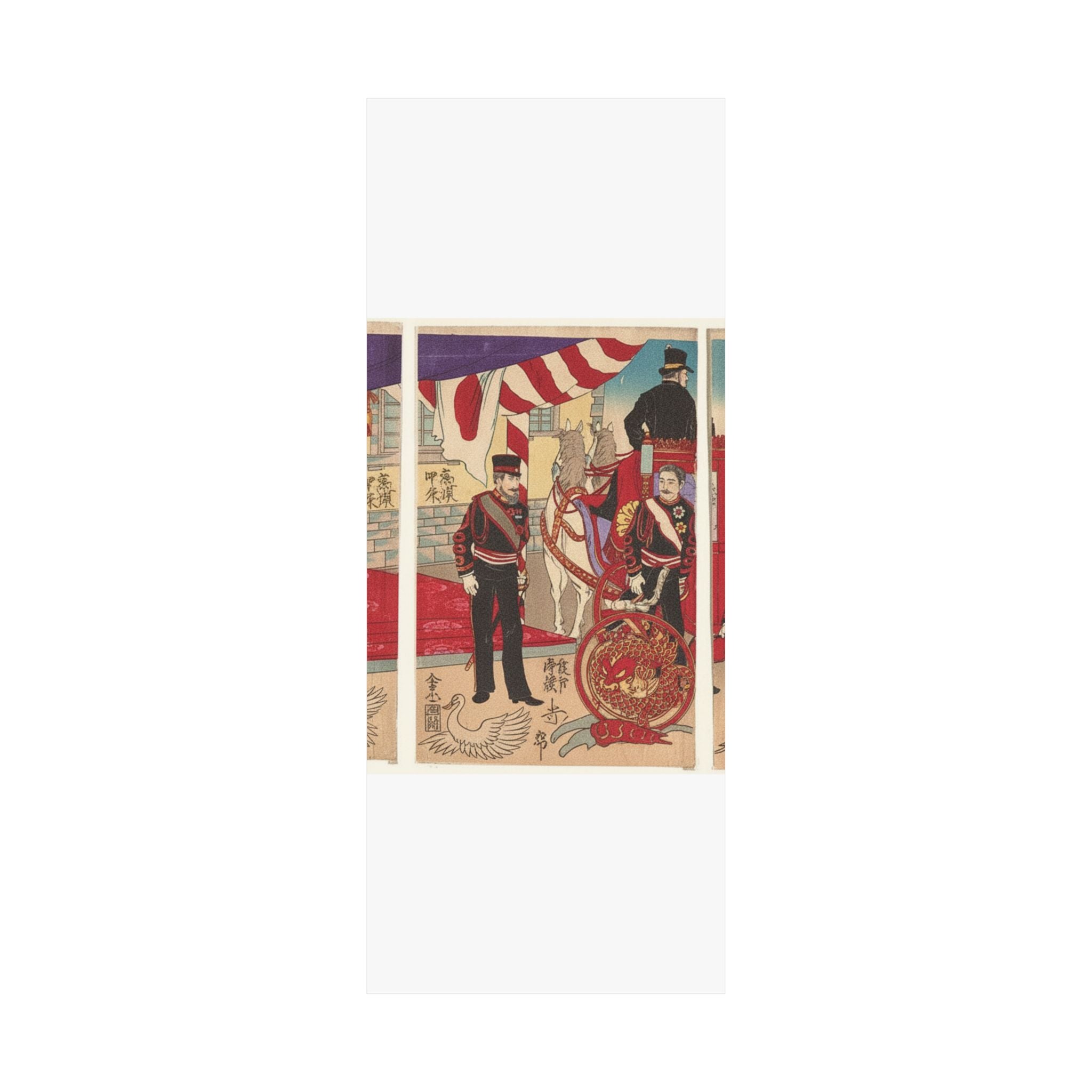 Japanese Street — Arrival Of The Emperor At Tokyo After The Victory (Russo-Japanese War) — Matte Poster
