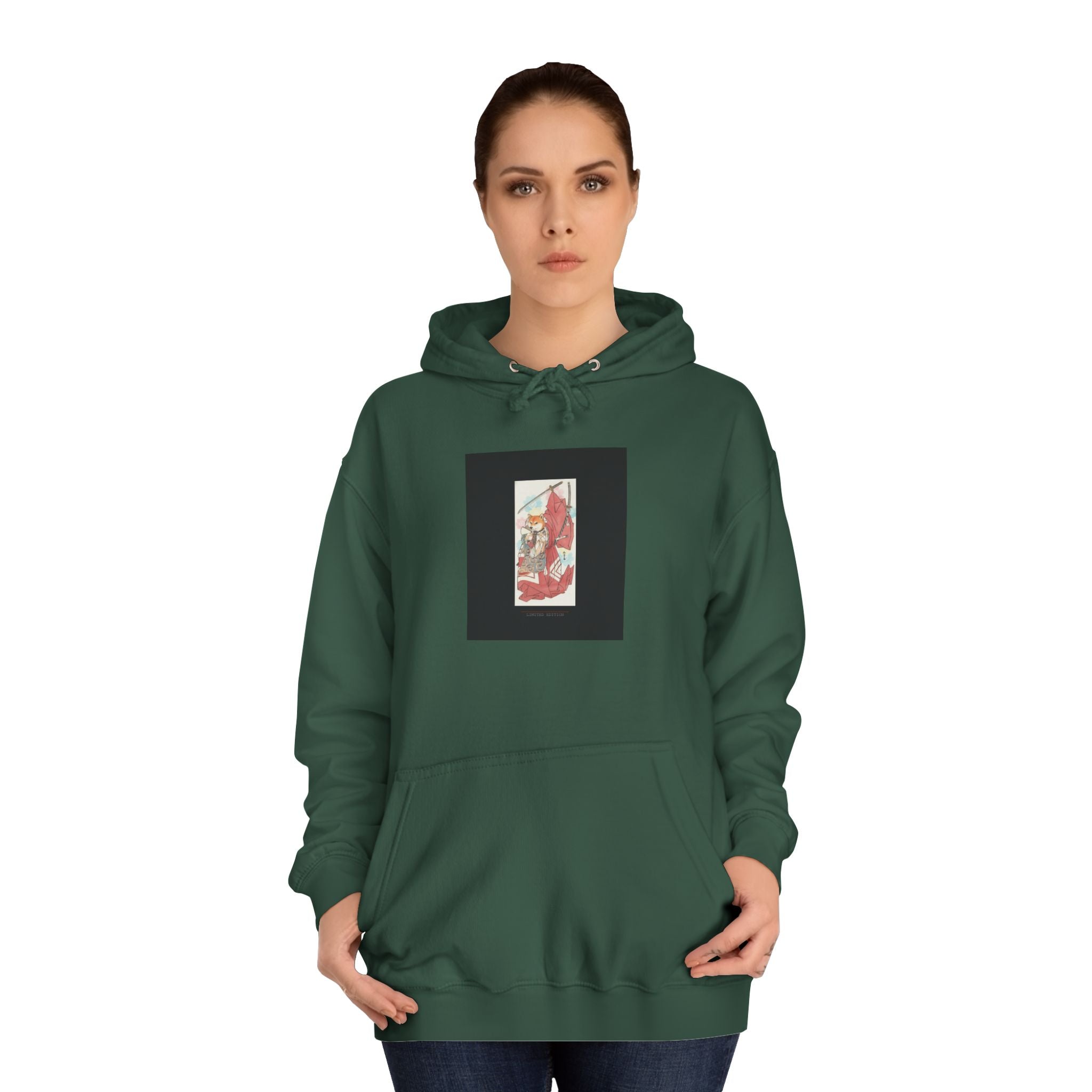 Limited Edition Fox Samurai Ukiyo-e Graphic Hoodie