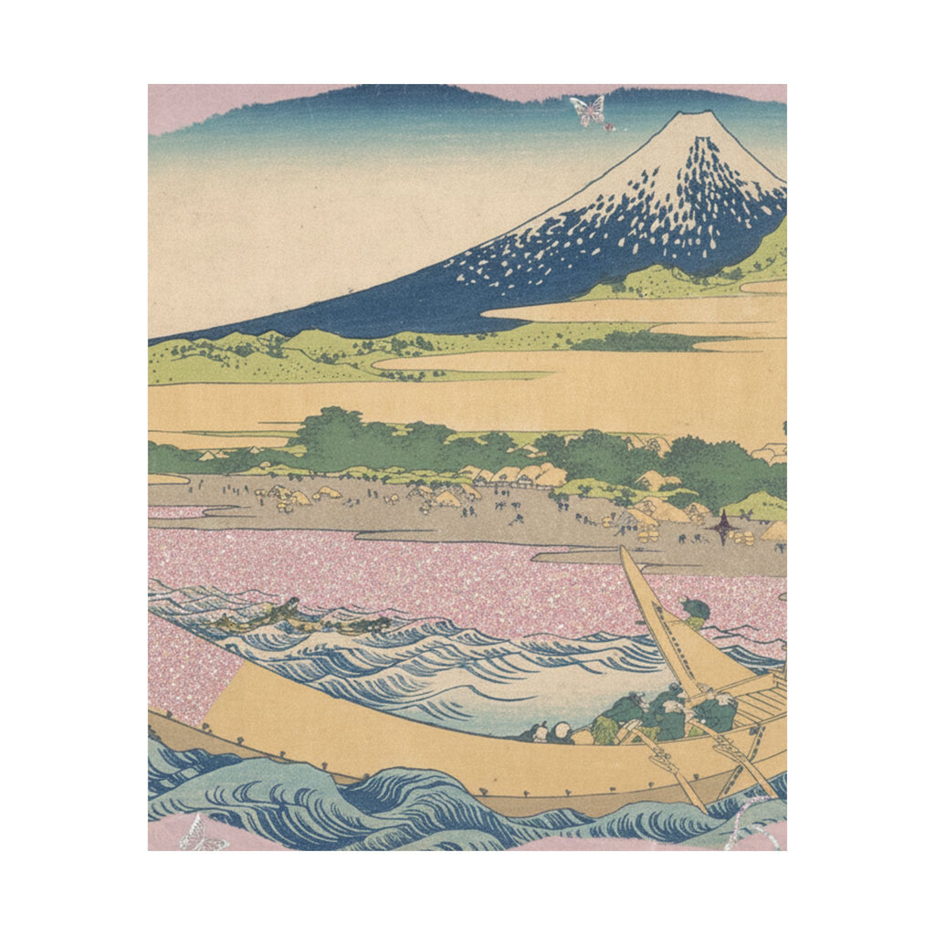 Scenic Nature — Tago Bay Near Ejiri On The Tōkaidō (Tōkaidō Ejiri Tago No Ura Ryaku Zu), From Th — Matte Poster