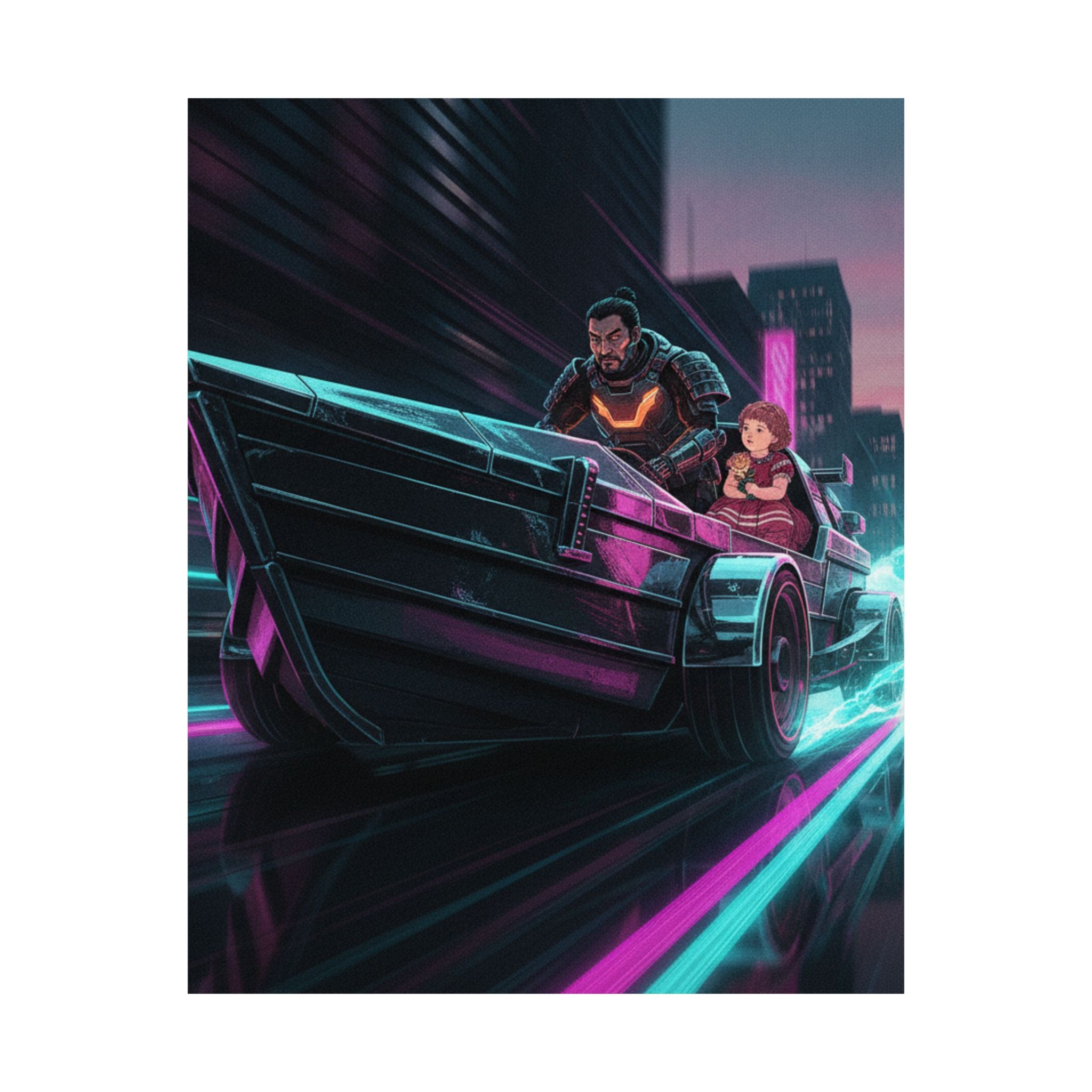 Fast Furious — 'Black Ship' (Kurofune), Illustration From Bugei Kurabu (Literary Club) — Matte Poster