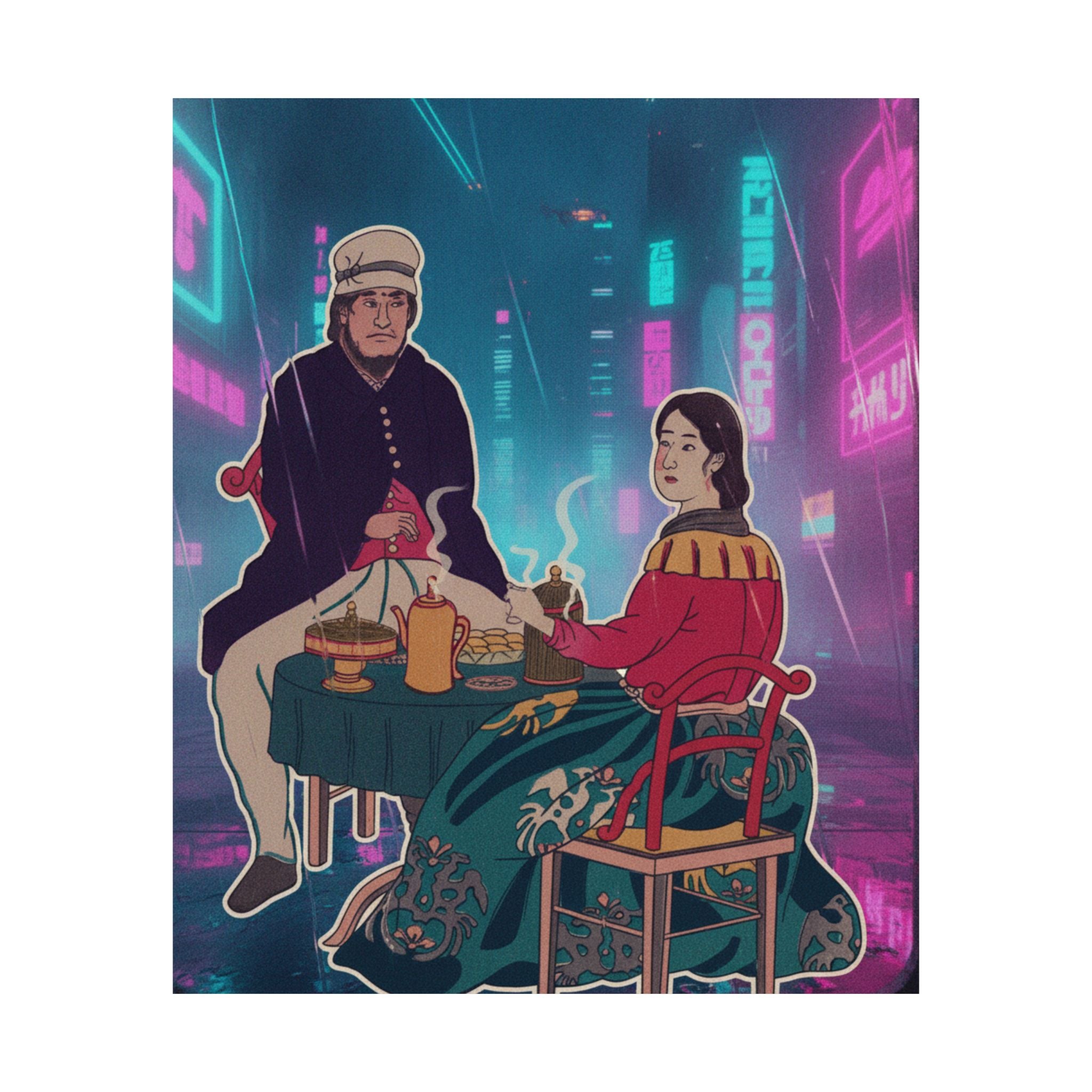 Neon Noir — Amerikajin — Matte Poster