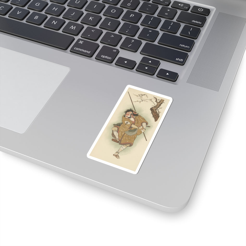 Botanical — Onoe Matsusuke In The Role Of Asahina In "Edo No Haru Meisho Soga" — Kiss-Cut Sticker