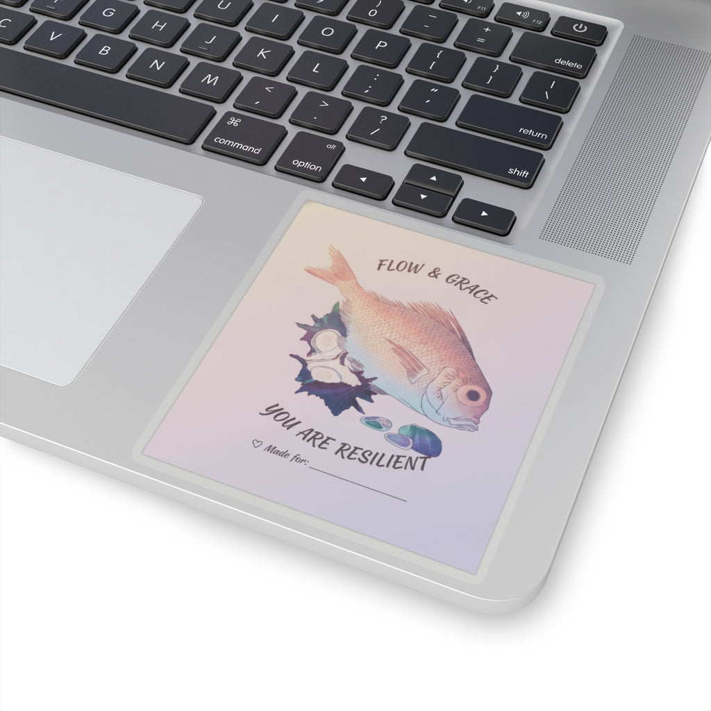 Affirmation — Tai Fish And Top-Shells — Kiss-Cut Sticker