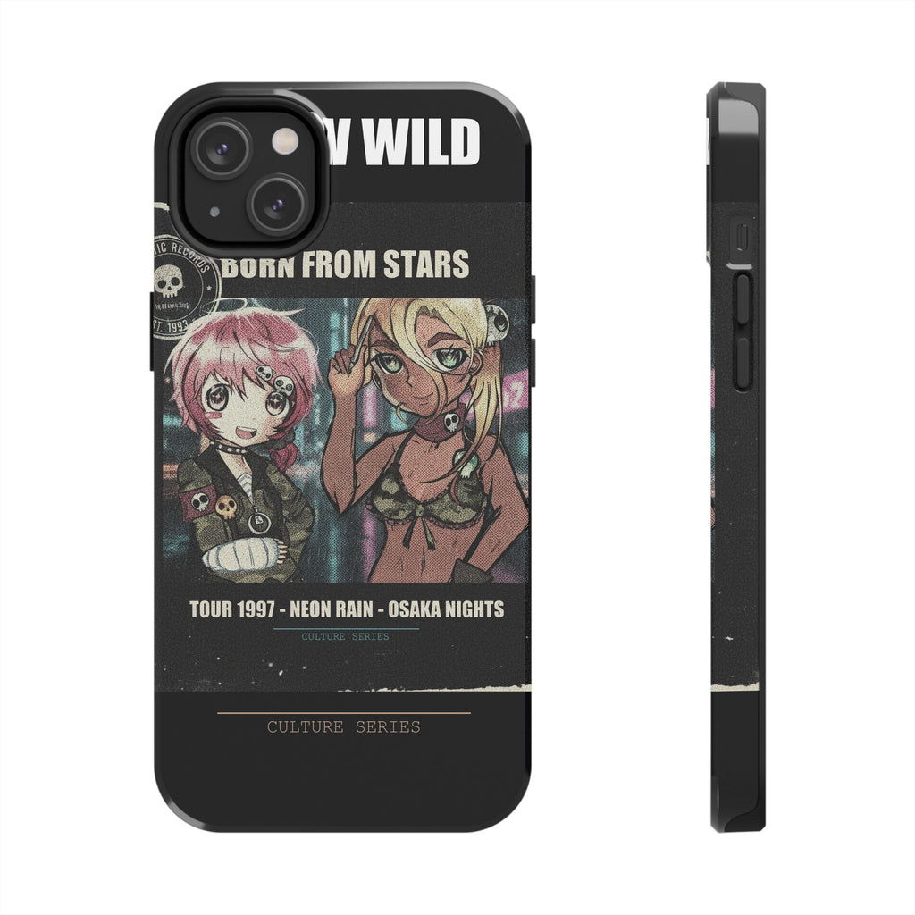 Neon Rain Osaka Nights Anime Tour Poster Phone Case