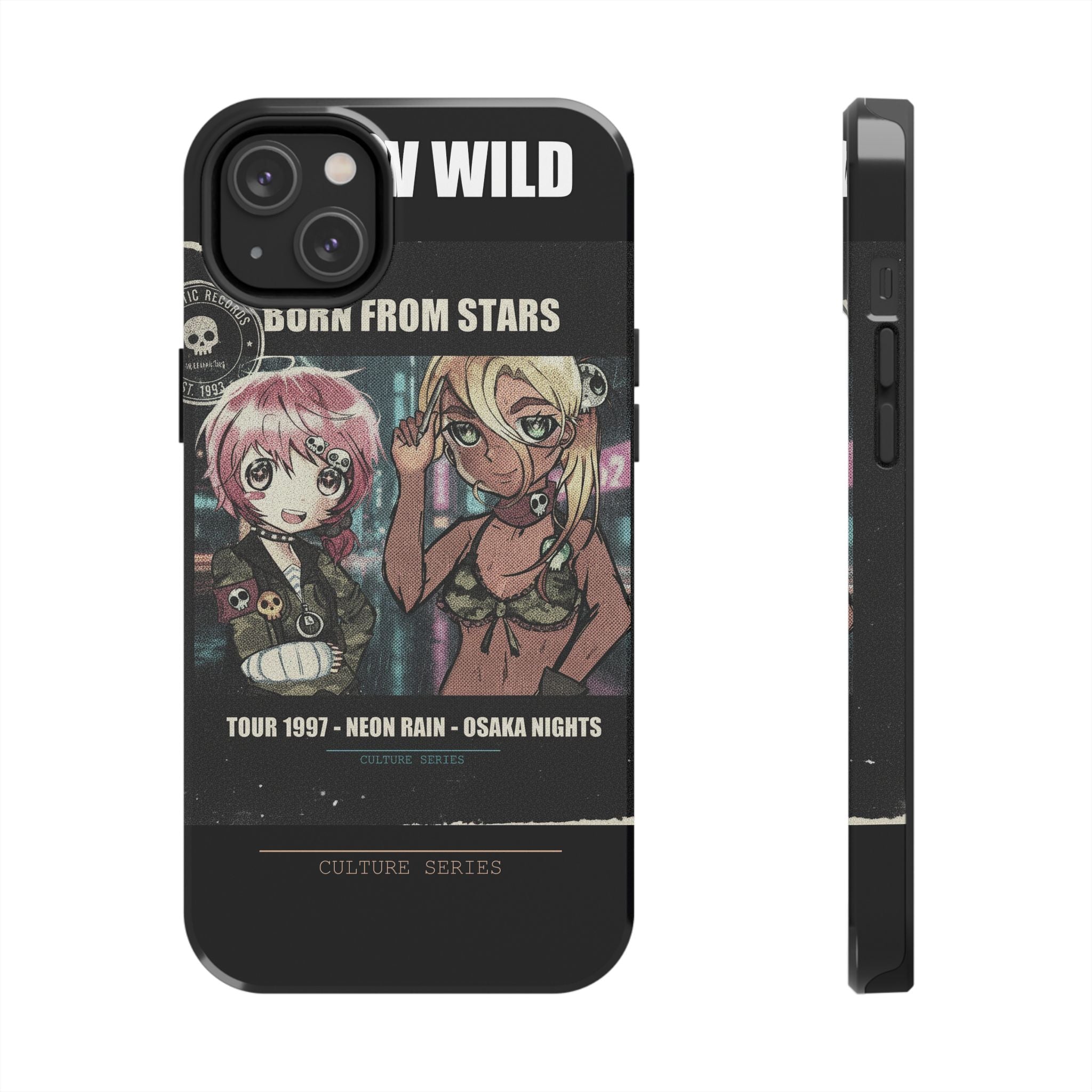 Neon Rain Osaka Nights Anime Tour Poster Phone Case
