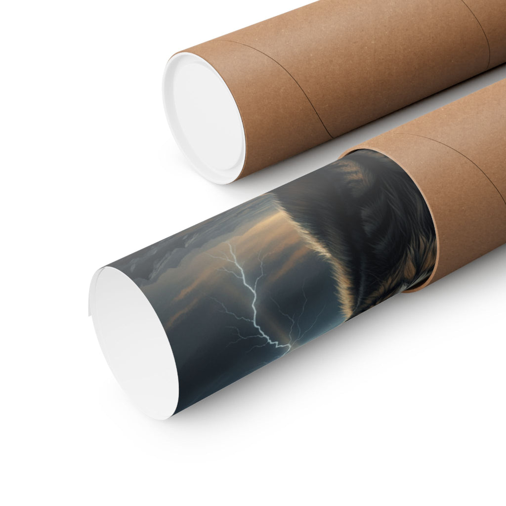Dramatic Storm — Cat — Matte Poster