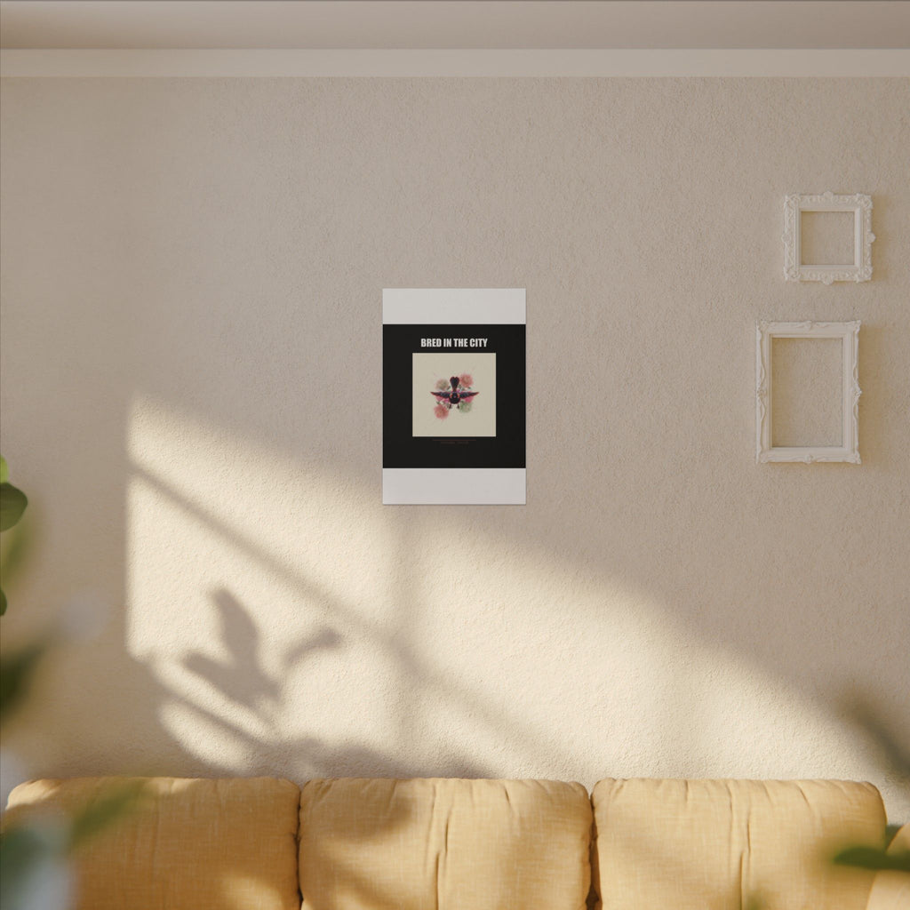BRED IN THE CITY Flying Bird & Roses Matte Canvas
