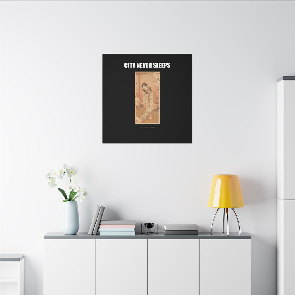 STREET CERTIFIED | The Second Yamashito Kinsaku As A Courtesan Standing In A Room — Matte Canvas