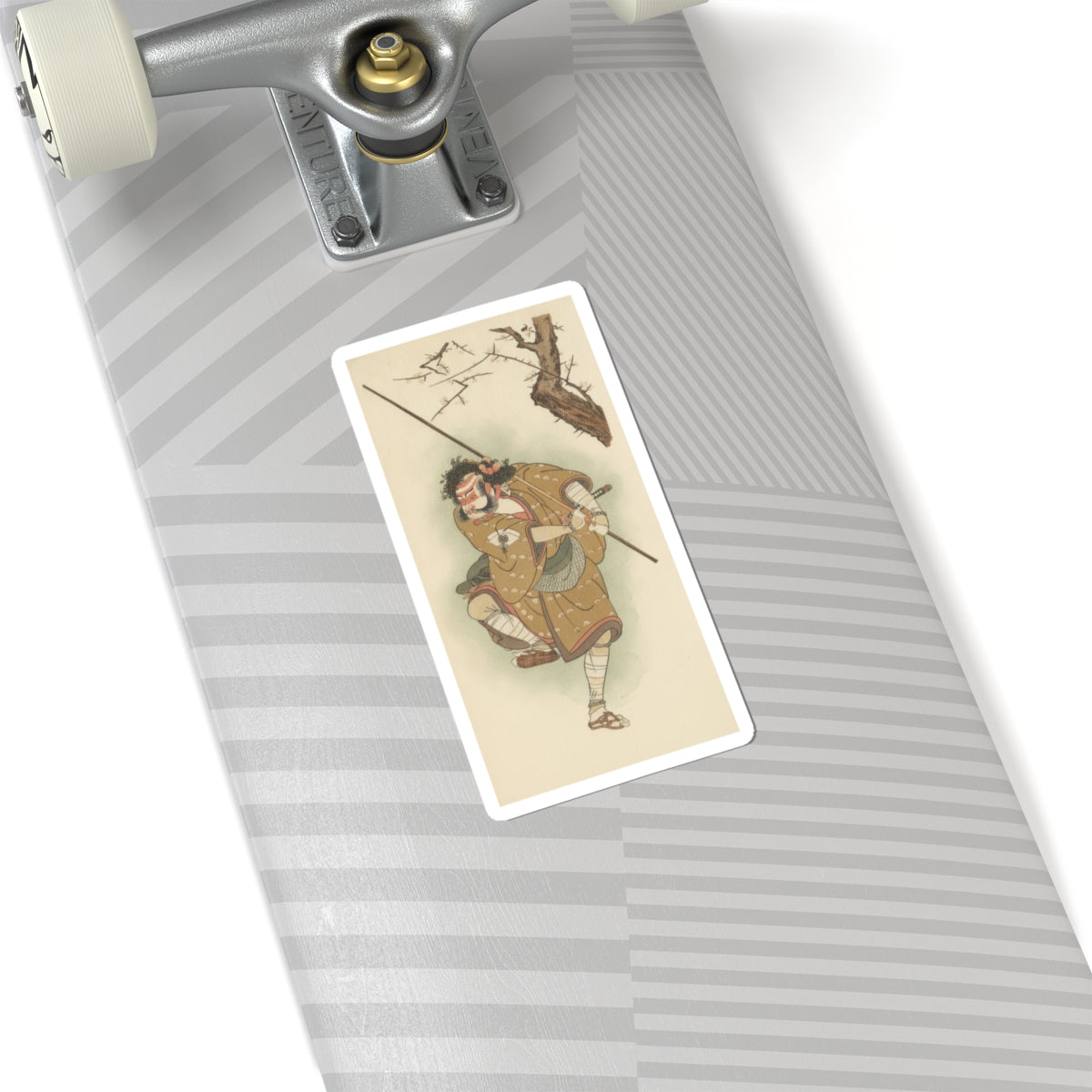 Botanical — Onoe Matsusuke In The Role Of Asahina In "Edo No Haru Meisho Soga" — Kiss-Cut Sticker