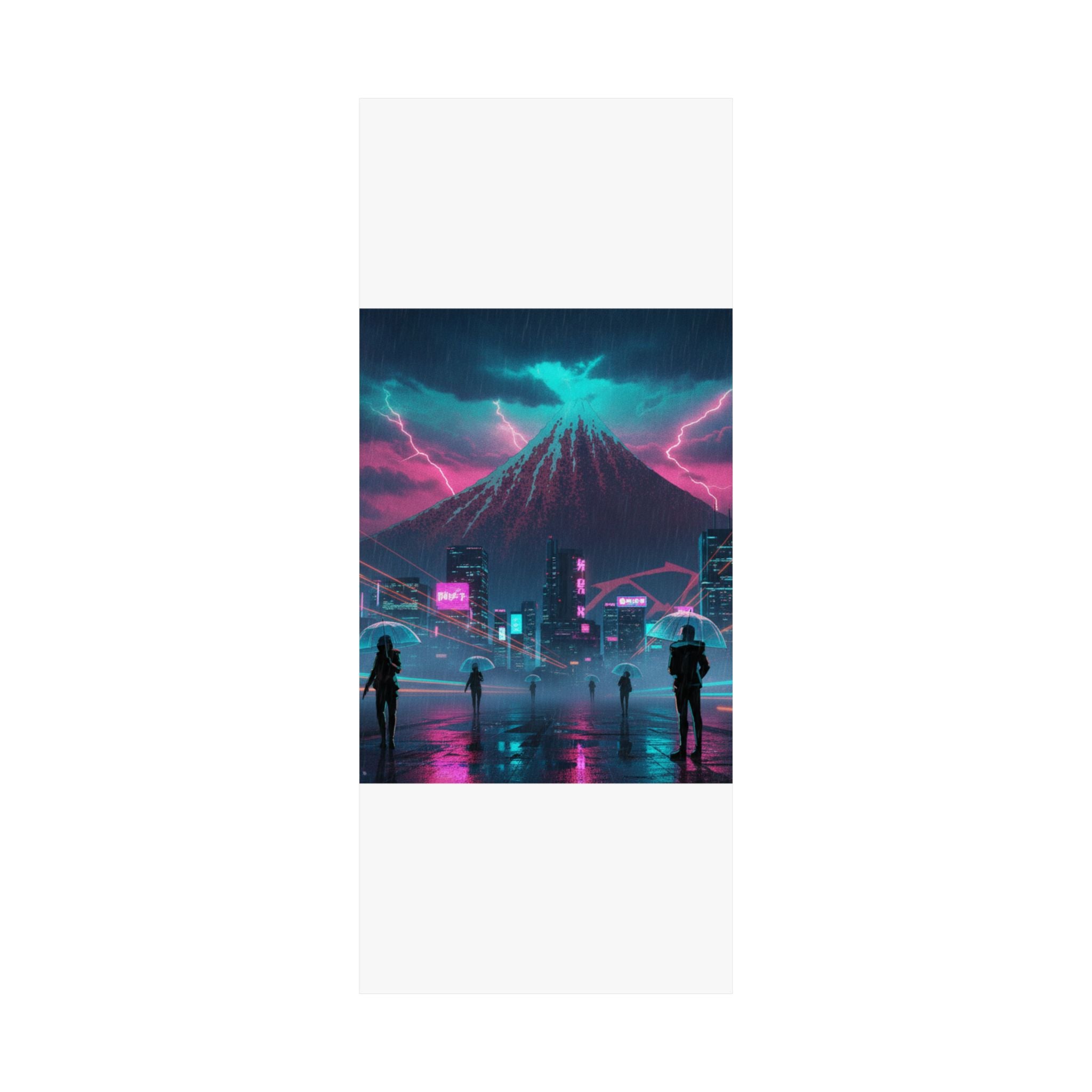 Neon Noir — Storm Below Mount Fuji (Sanka No Haku U), From The Series Thirty-Six Views Of Mo — Matte Poster