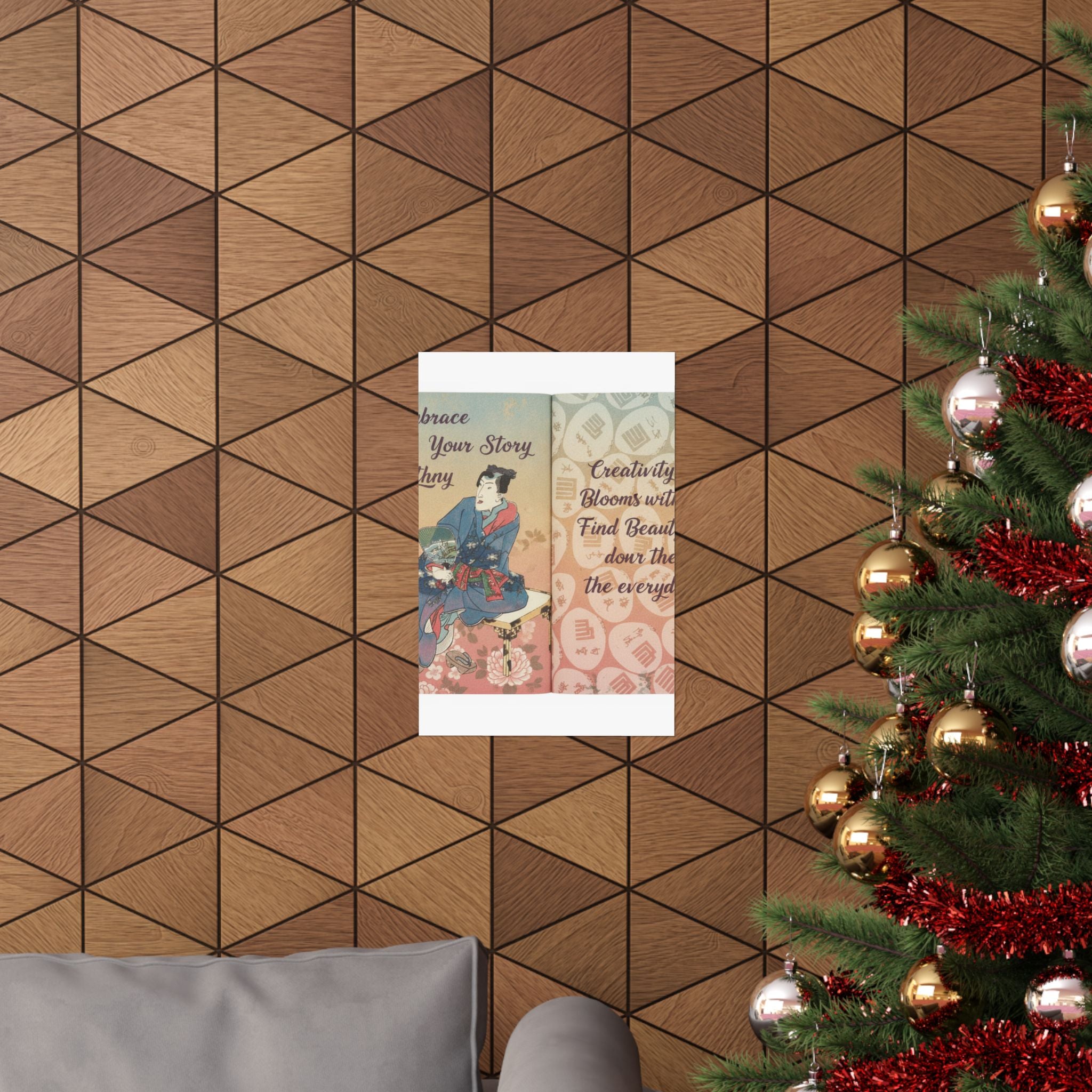 Affirmation — A Fraudulent Murasaki’S Rustic Genji  By Ryūtei Tanehiko — Matte Poster