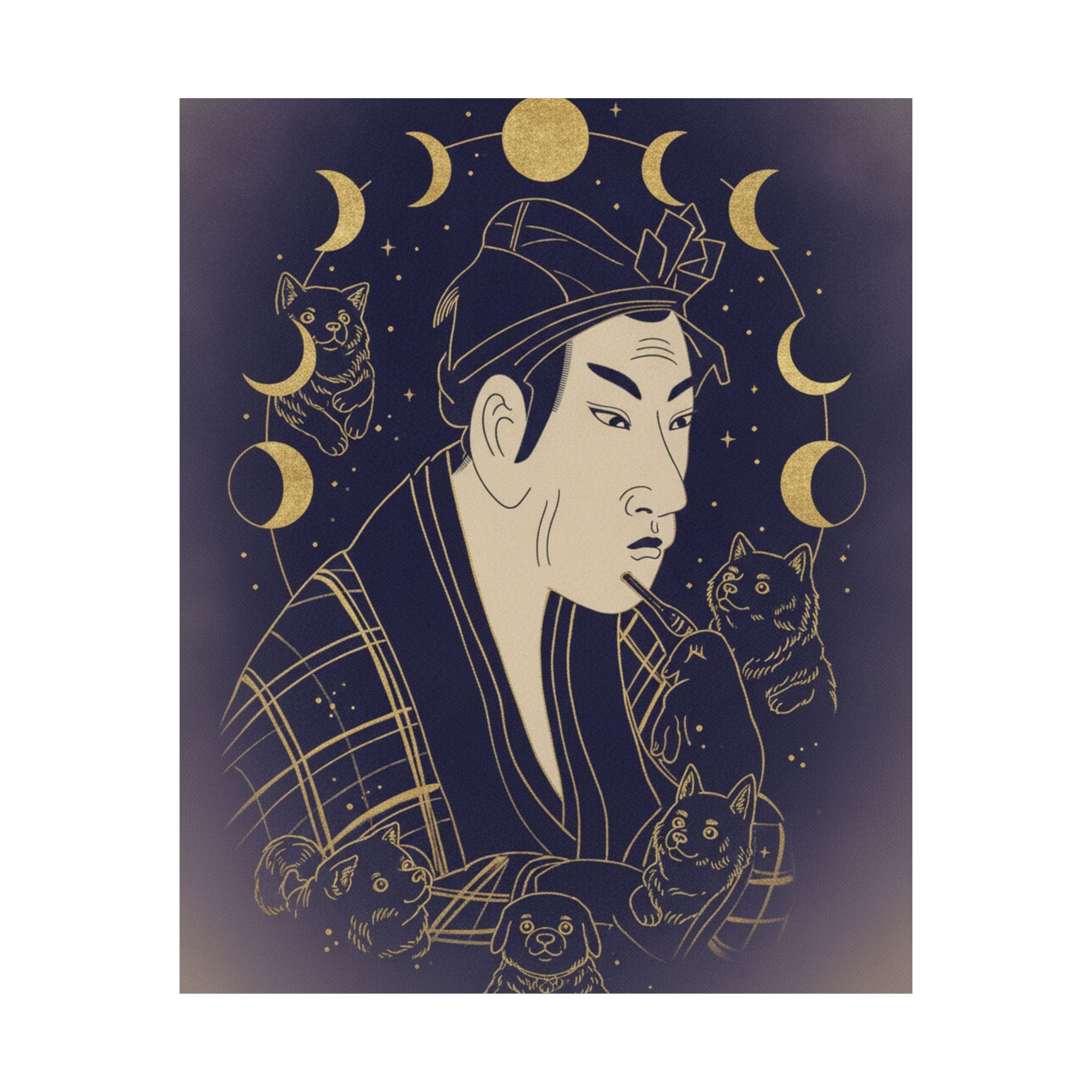Celestial — The Actor Matsumoto Koshiro As Banzuin Chobei — Matte Poster