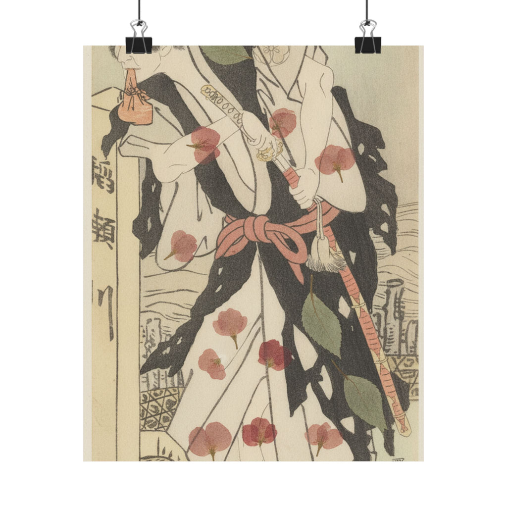 Botanical — Morita Kanya Viii As Kawachi Kanja, Disguised As Genkaibo — Matte Poster