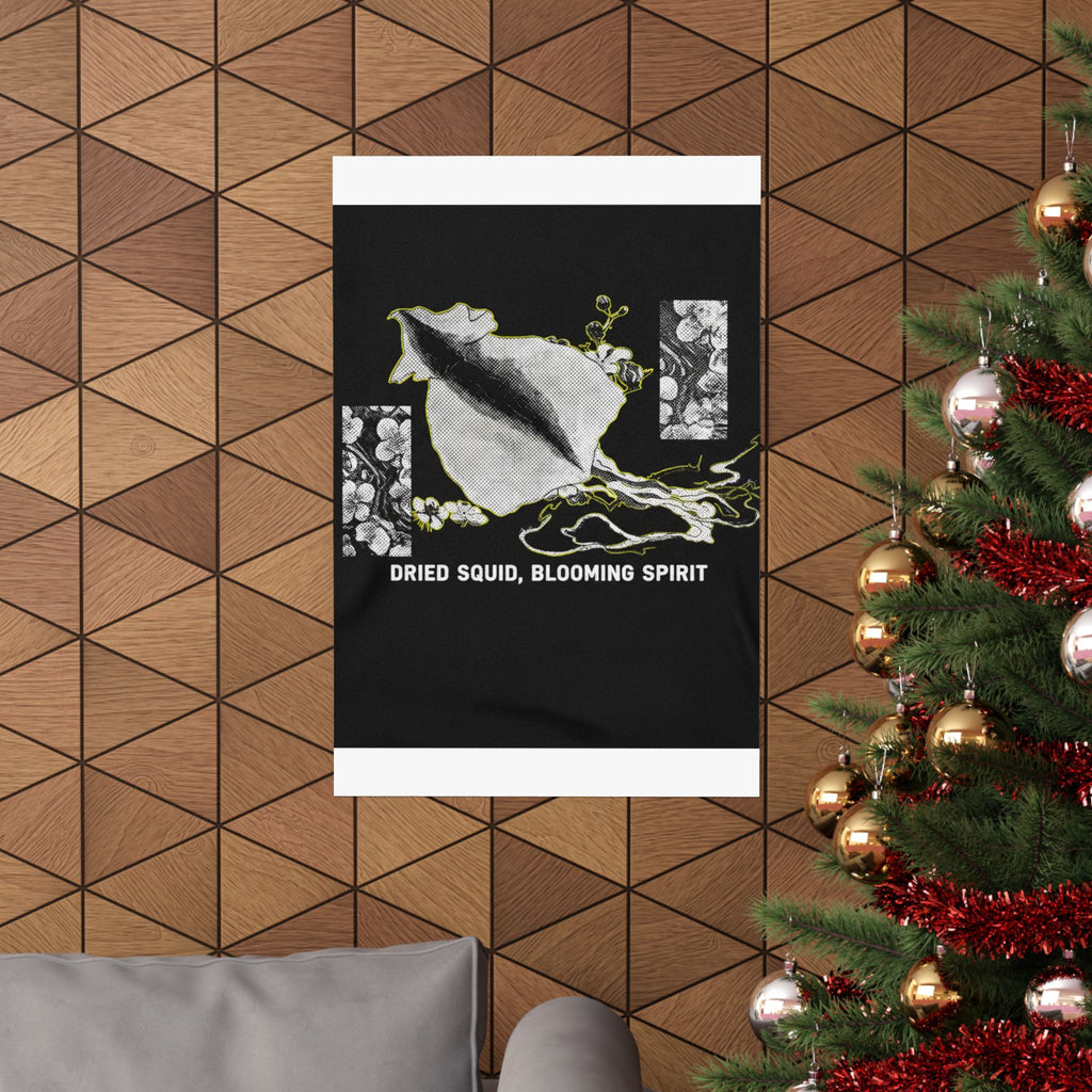 Streetwear Collage — Dried Cuttle-Fish And Plum Blossoms — Matte Poster