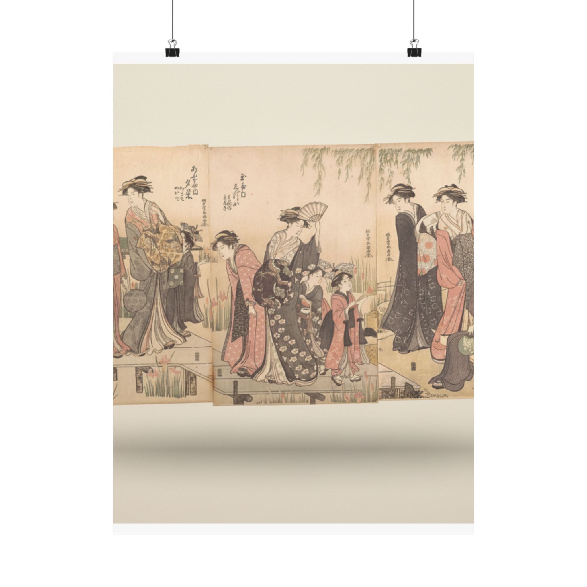 Product Marketing — Courtesans In An Iris Garden — Matte Poster