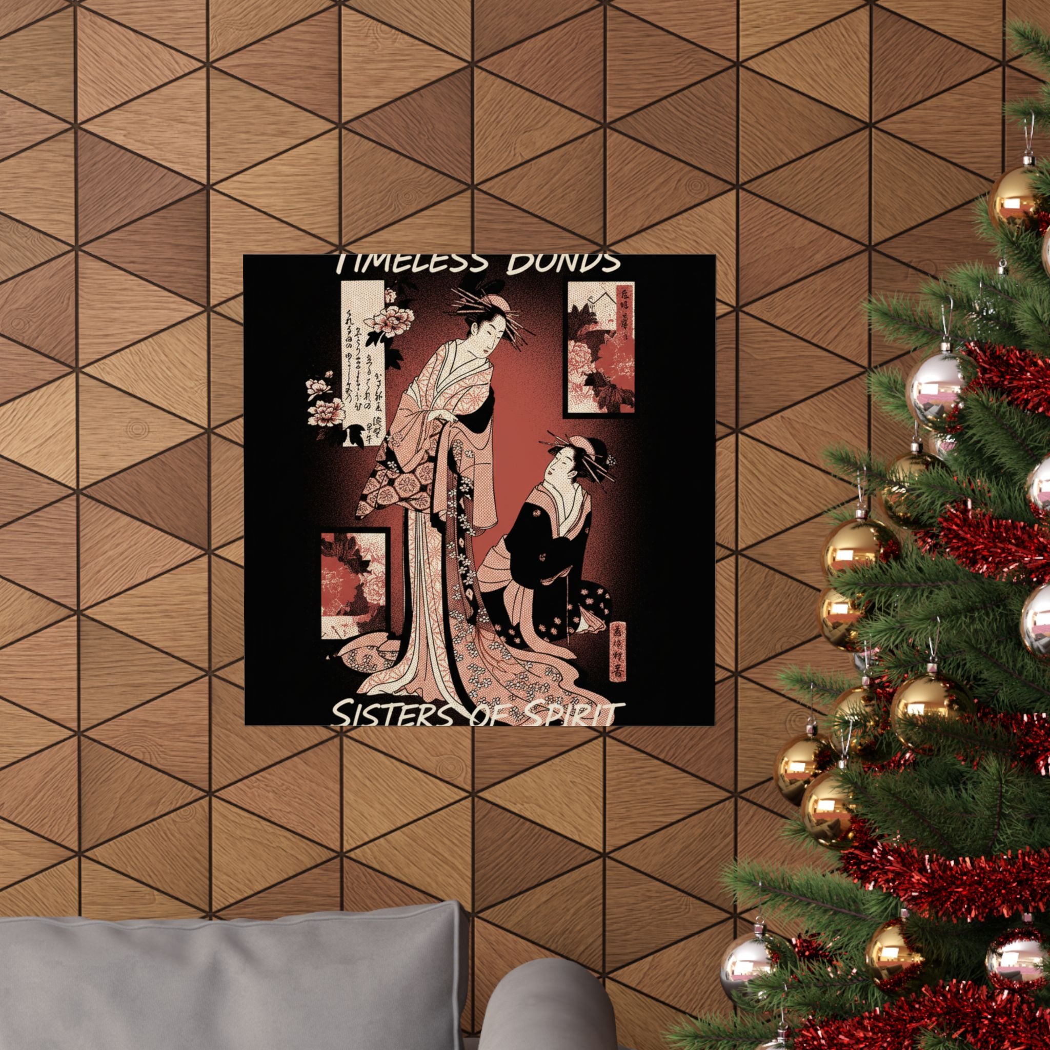 Streetwear Collage — Courtesan And Her Maid — Matte Poster
