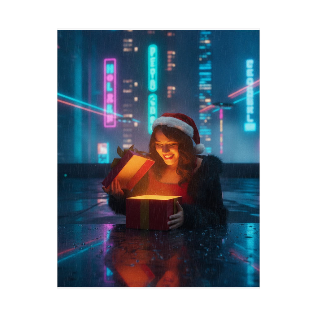 Neon Noir — Person — Matte Poster
