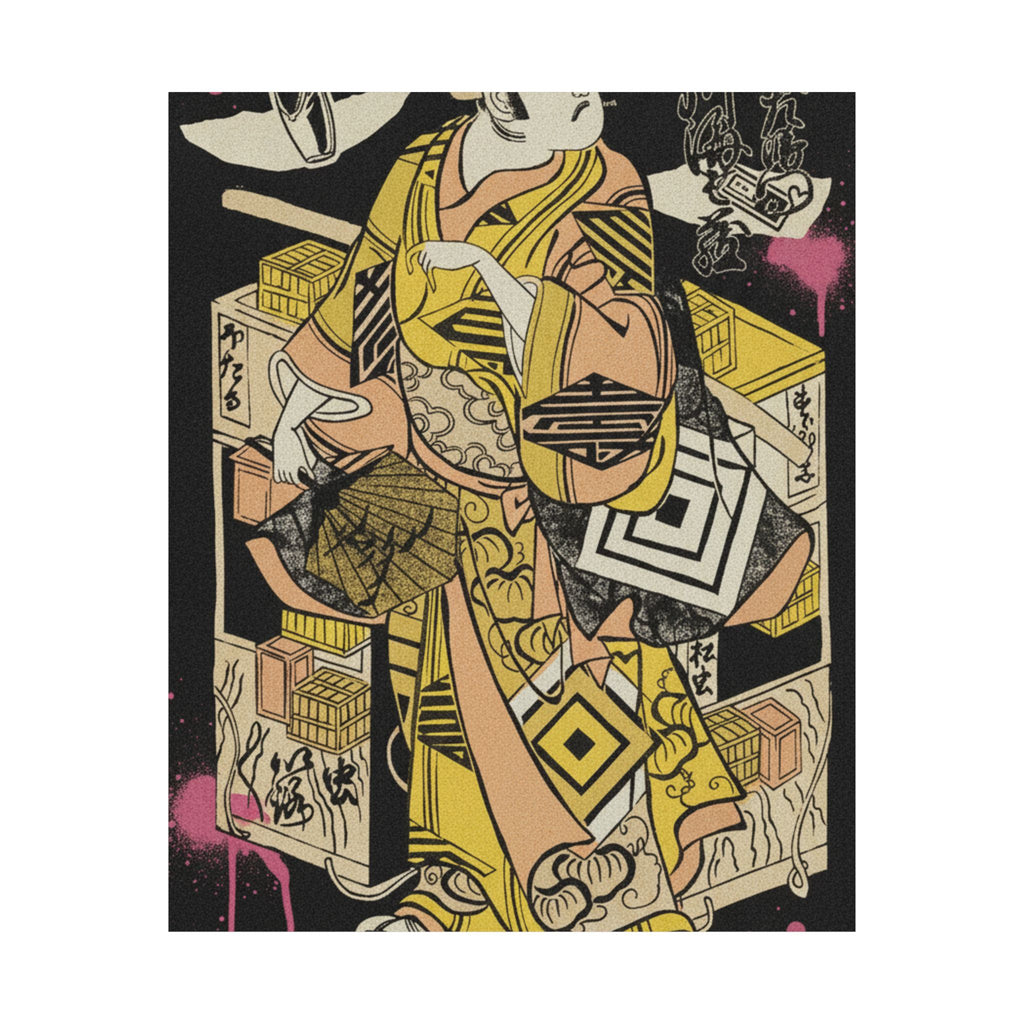 Streetwear Collage — The Actor Ichikawa Danjuro Ii, 1688–1758 — Matte Poster