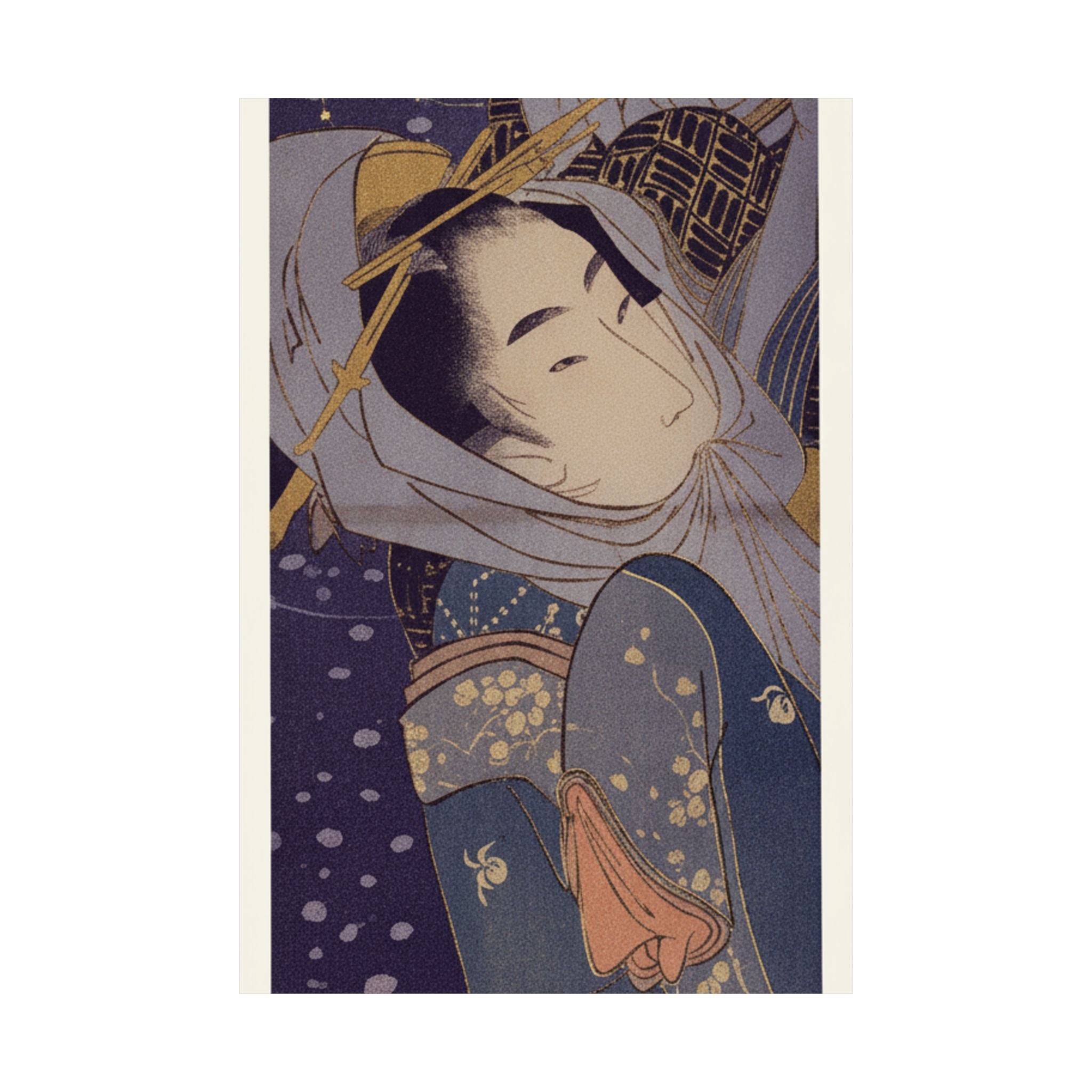 Celestial — Girl And Lover In Snow — Matte Poster