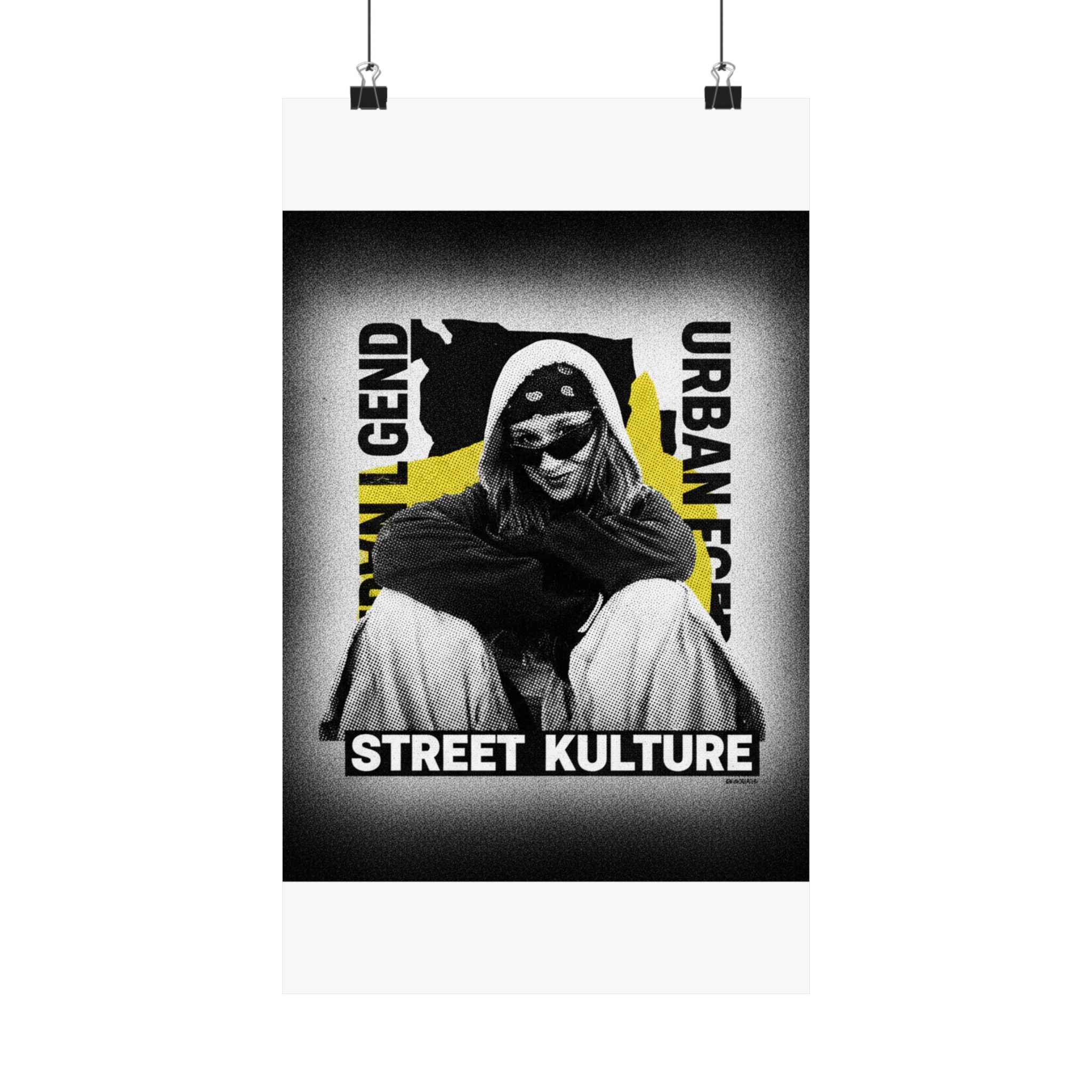 Streetwear Collage — Person — Matte Poster