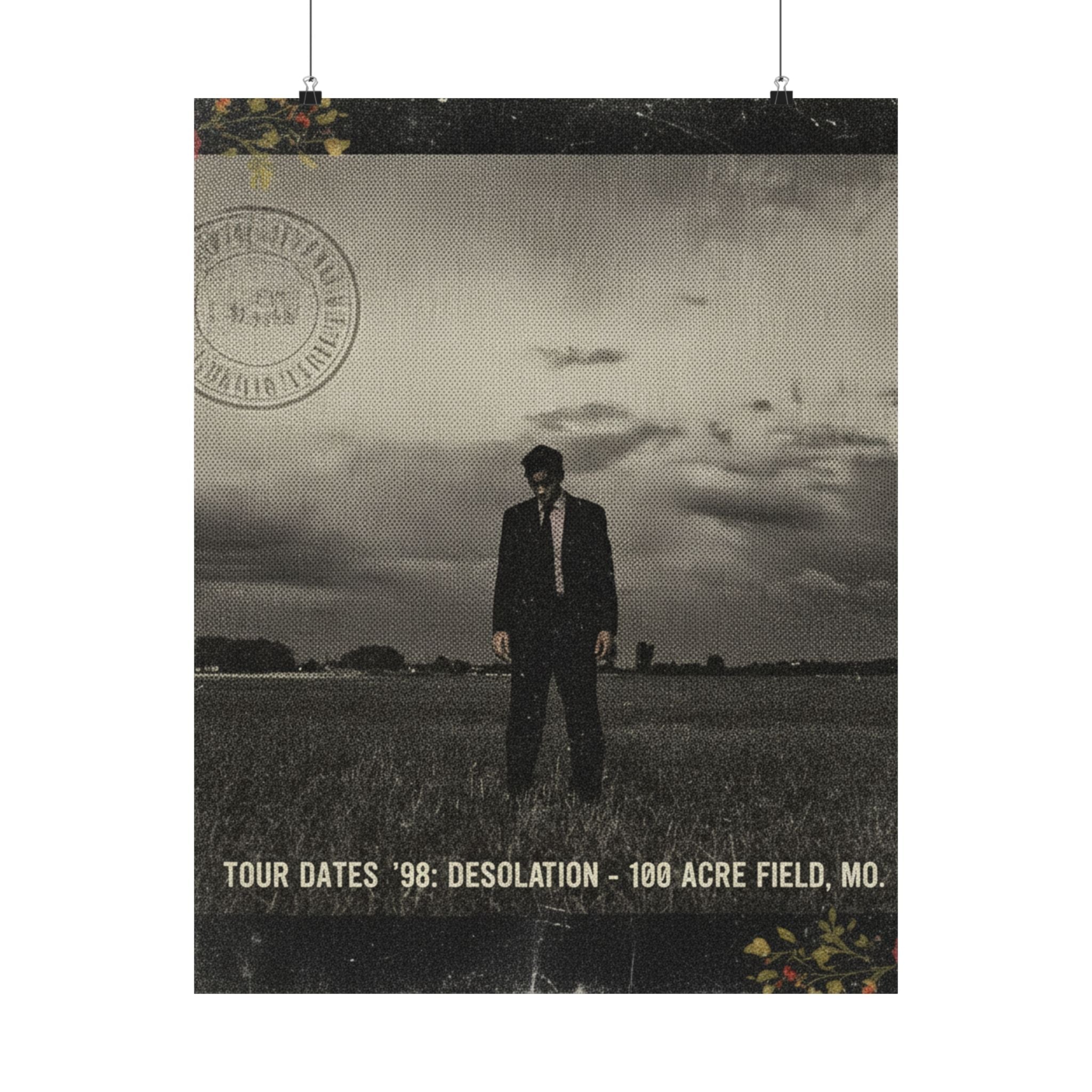 Desolation '98 Tour Vintage Bootleg Field Poster