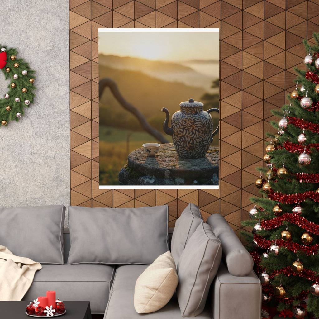 Scenic Nature — Wine Pot And Cup — Matte Poster