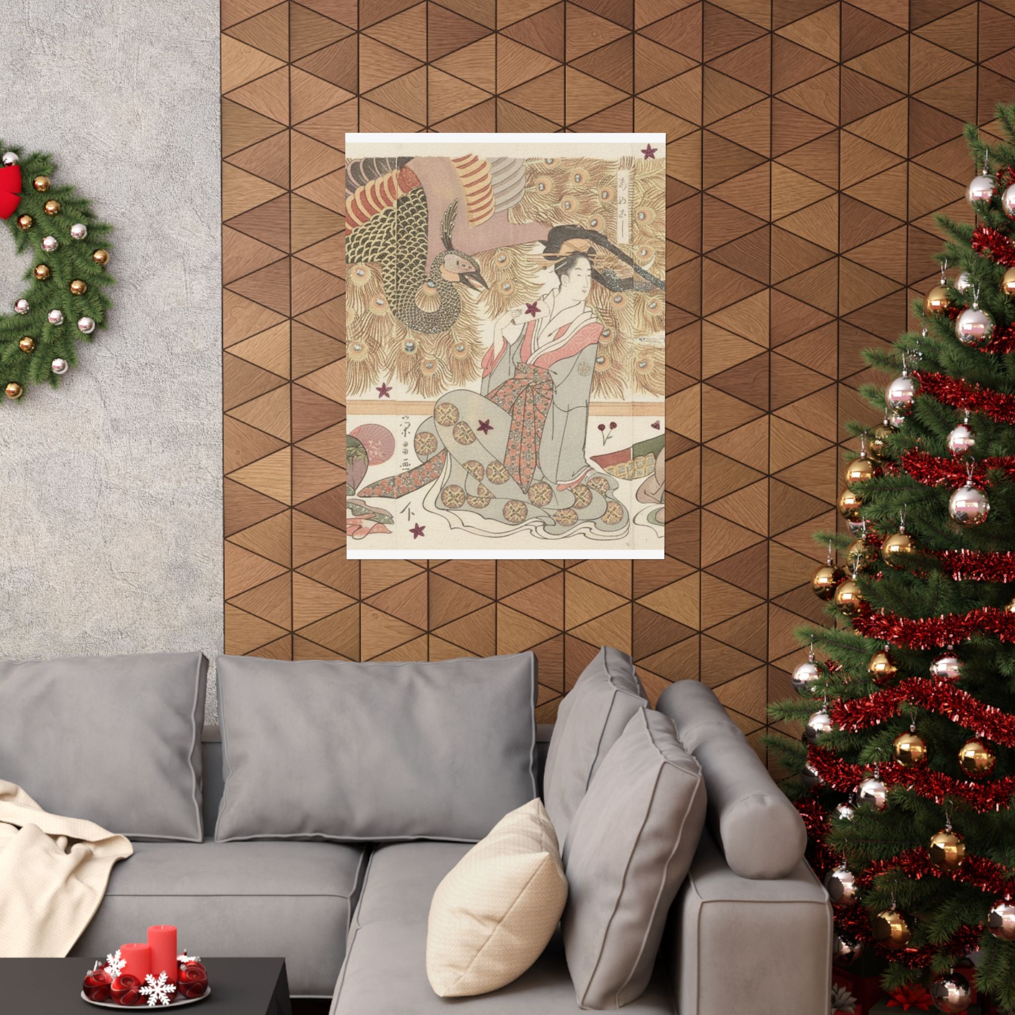 Botanical — Interior Of The House Called Ōgiya — Matte Poster